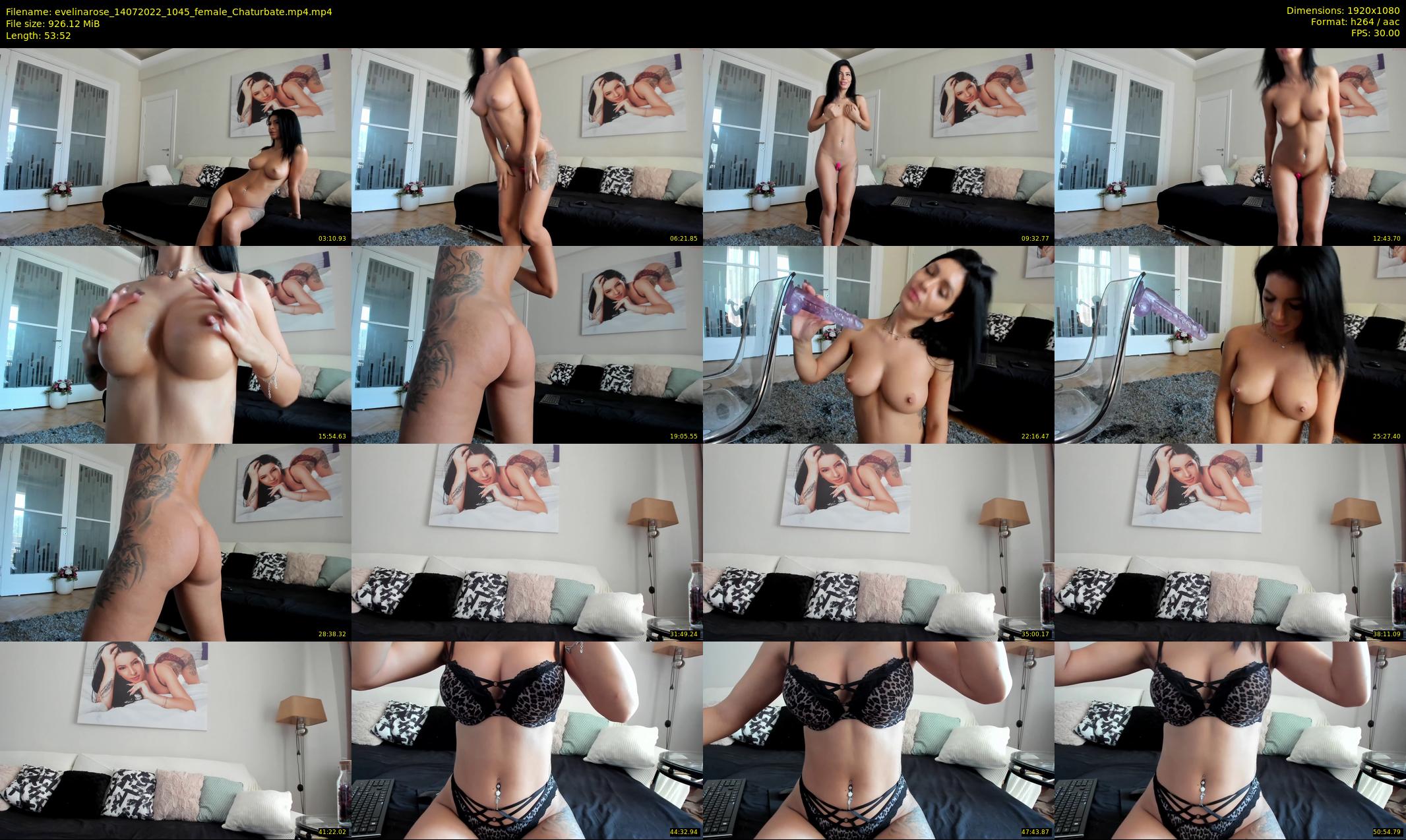 evelinarose — 54 minute Chaturbate female cam show recording, 1080p, Jul 14, 2022