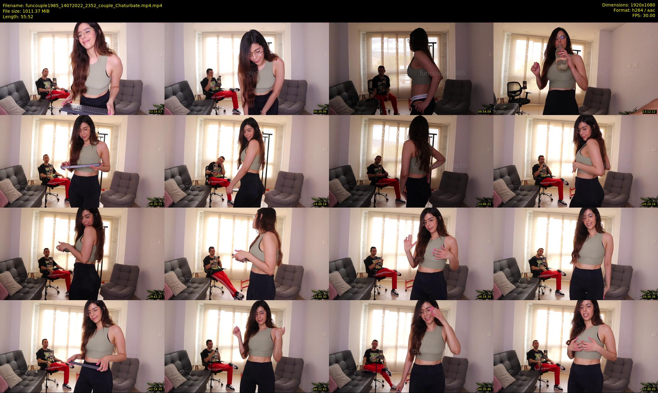 funcouple1985 — 56 minute Chaturbate couple cam show recording, 1080p, Jul 14, 2022