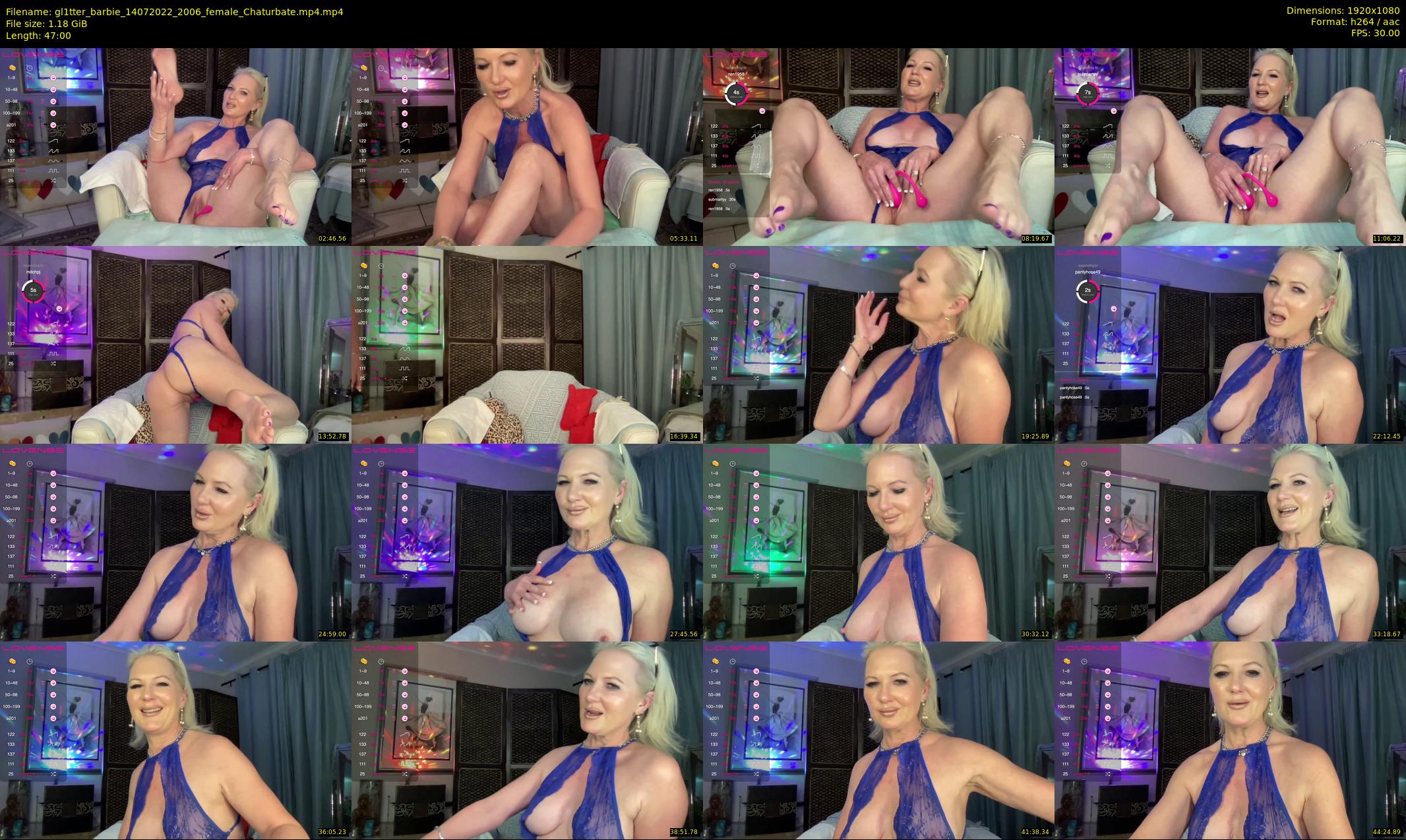 gl1tter_barbie — 47 minute Chaturbate female cam show recording, 1080p, Jul 14, 2022