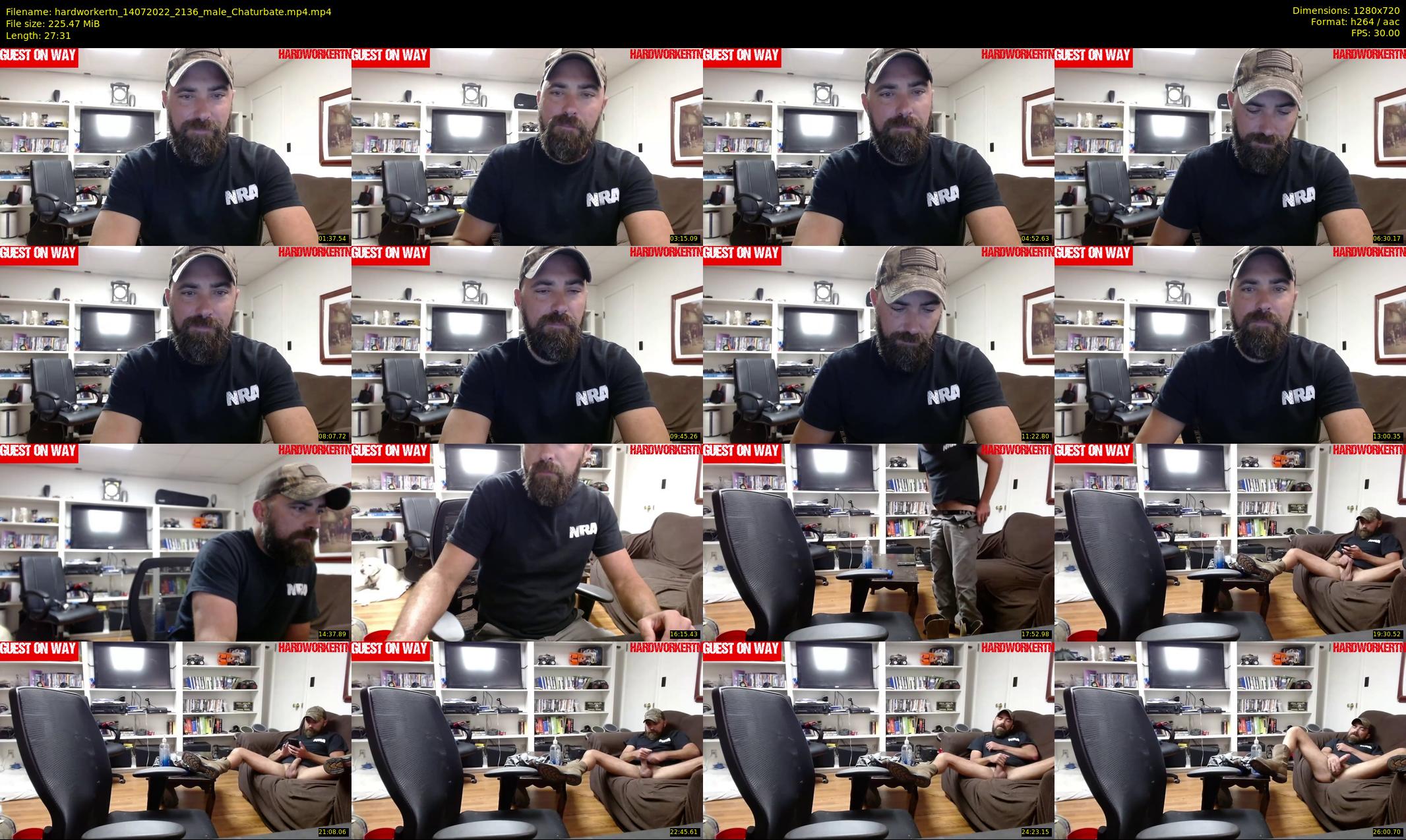 hardworkertn — 28 minute Chaturbate male cam show recording, 720p, Jul 14, 2022
