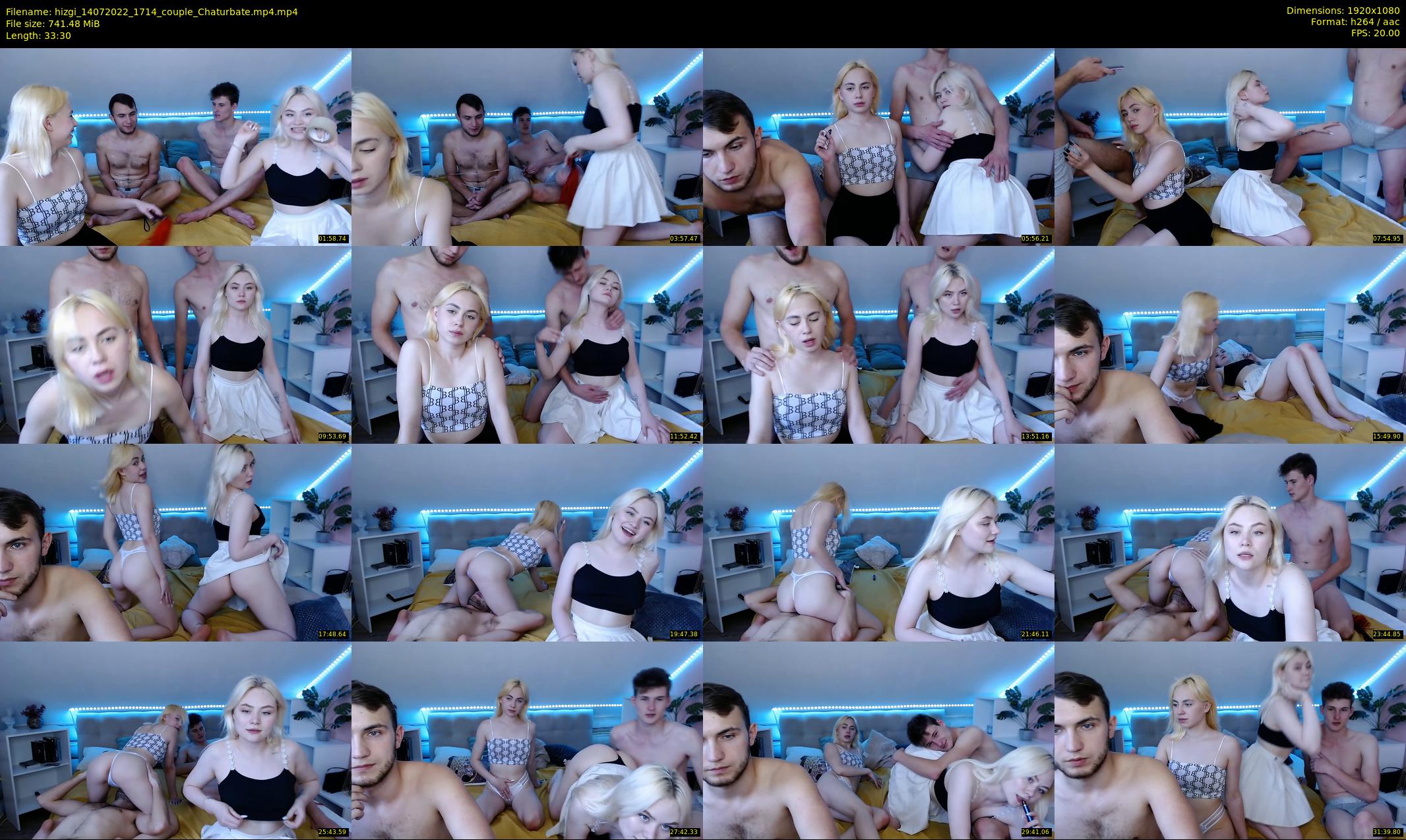 hizgi — 34 minute Chaturbate couple cam show recording, 1080p, Jul 14, 2022