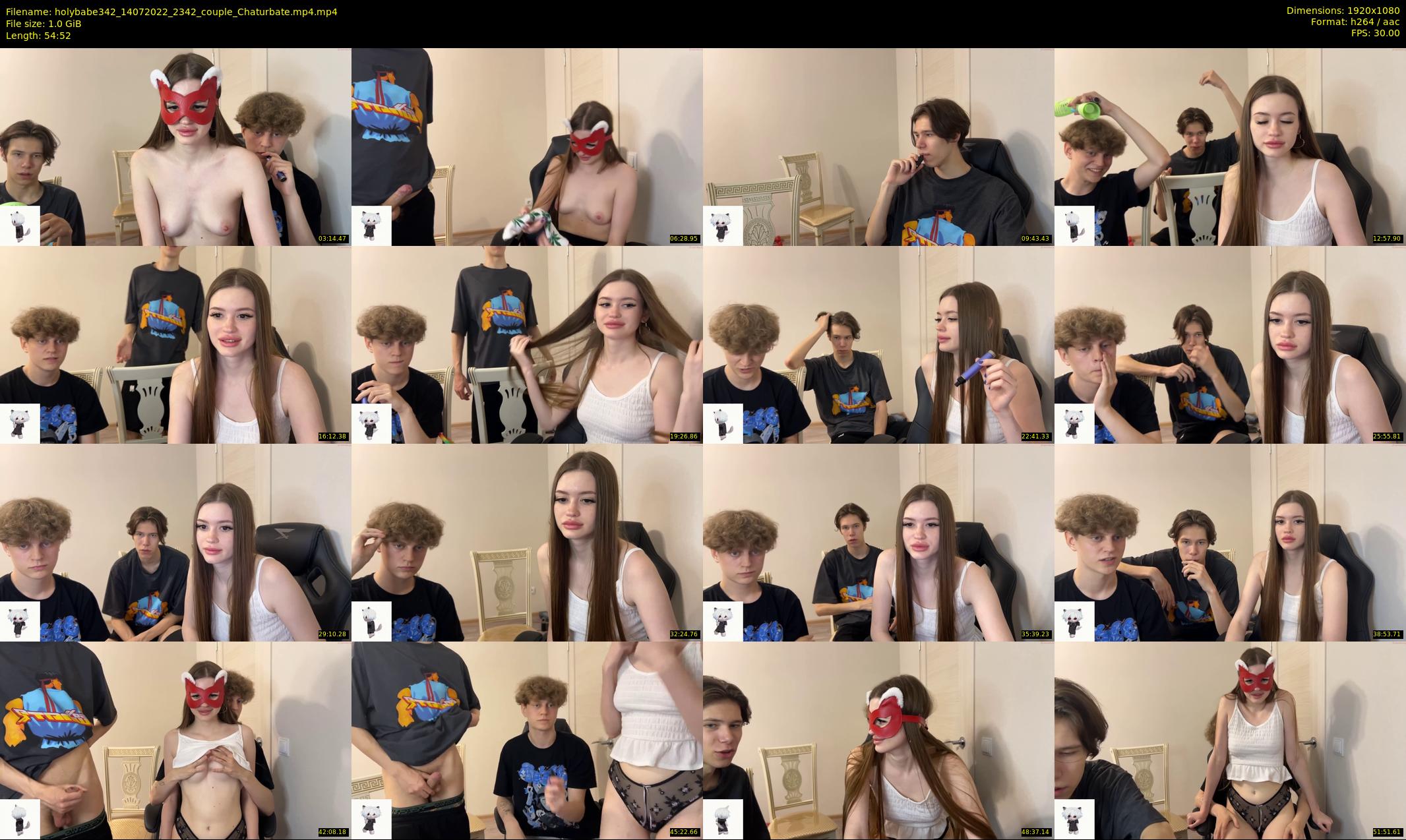 holybabe342 — 55 minute Chaturbate couple cam show recording, 1080p, Jul 14, 2022
