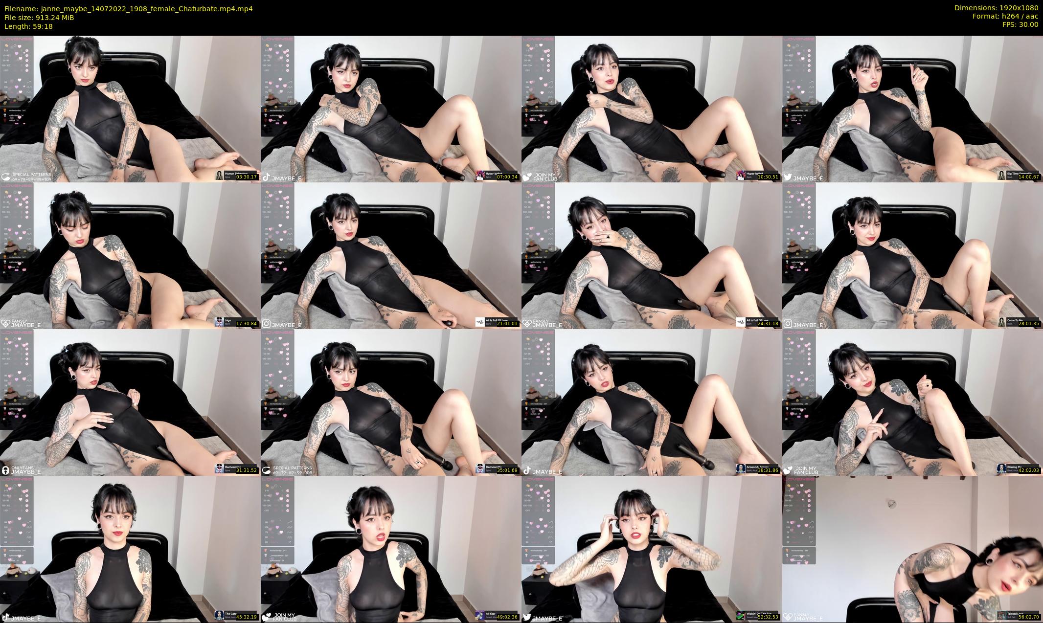 janne_maybe — 60 minute Chaturbate female cam show recording, 1080p, Jul 14, 2022