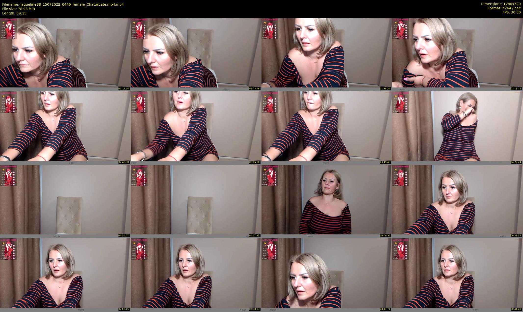 jaqueline88 — 10 minute Chaturbate female cam show recording, 720p, Jul 15, 2022