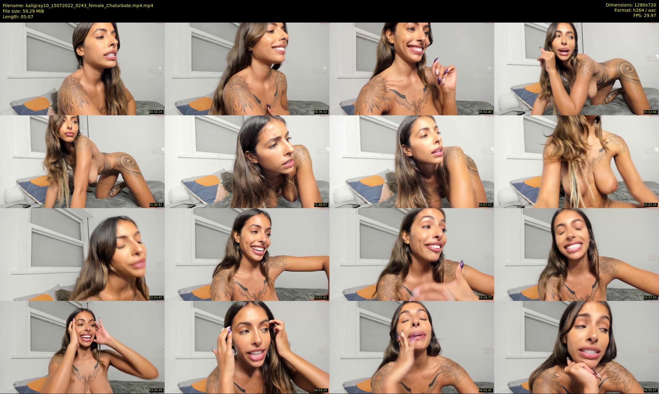 kaligray10 — 6 minute Chaturbate female cam show recording, 720p, Jul 15, 2022