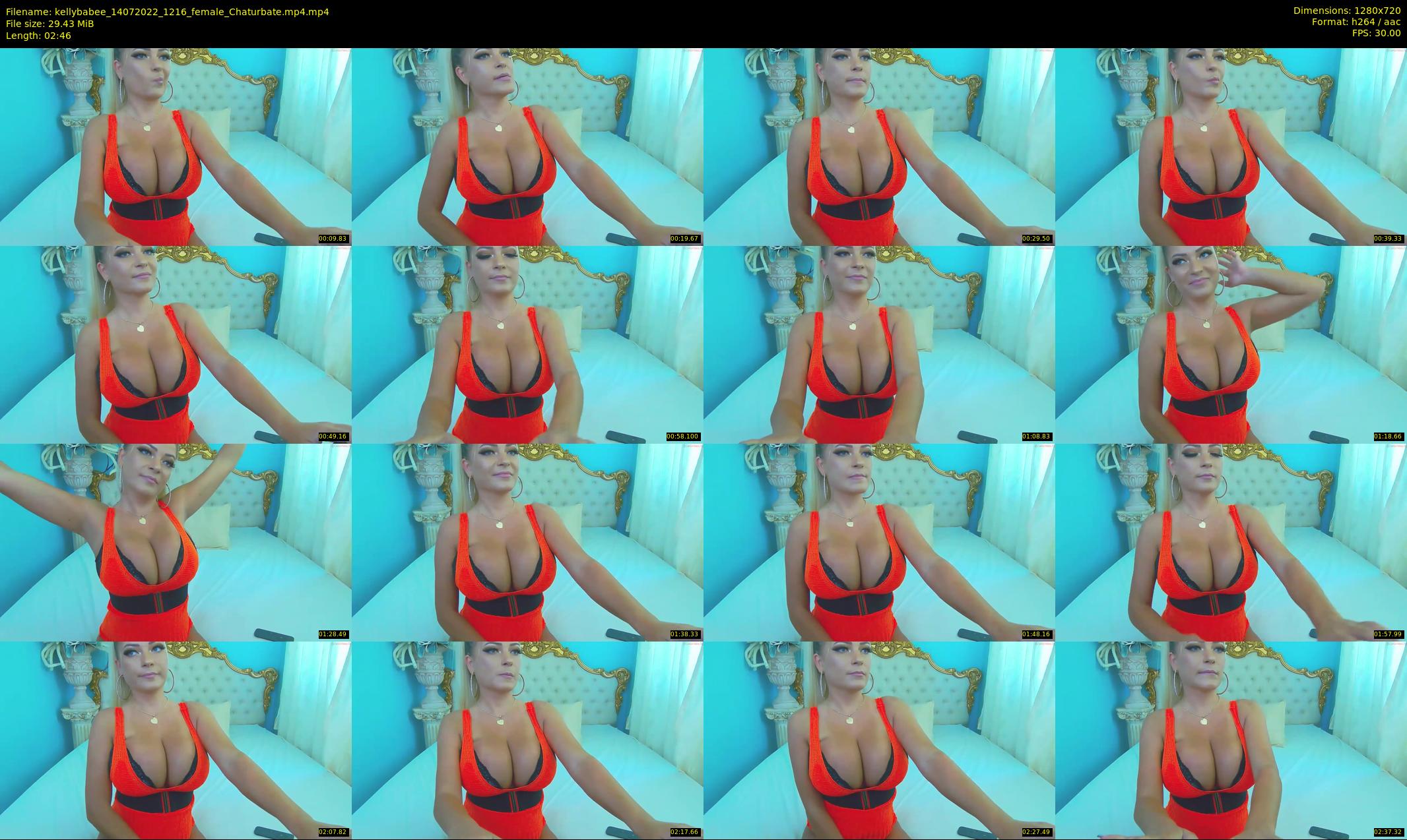 kellybabee — 3 minute Chaturbate female cam show recording, 720p, Jul 14, 2022