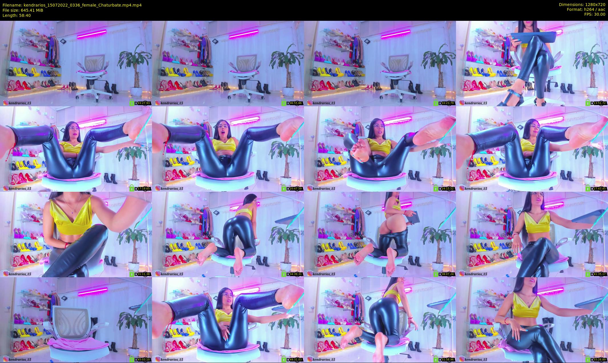 kendrarios — 59 minute Chaturbate female cam show recording, 720p, Jul 15, 2022