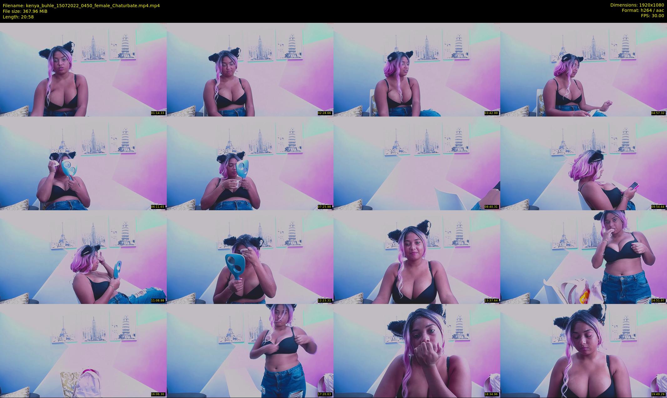 kenya_buhle — 21 minute Chaturbate female cam show recording, 1080p, Jul 15, 2022