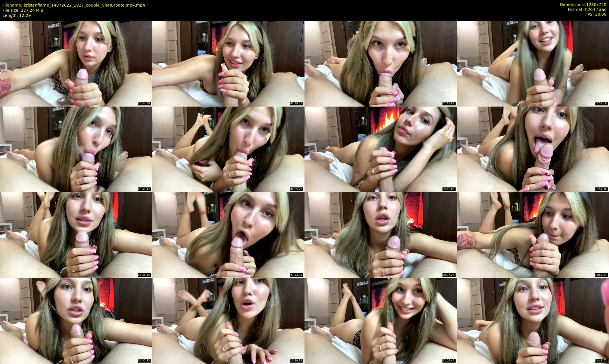 kristenflame — 13 minute Chaturbate couple cam show recording, 720p, Jul 14, 2022