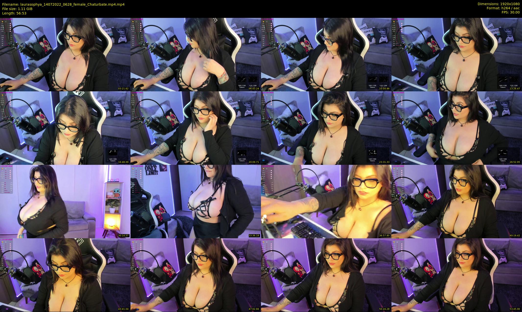 laurasophya — 57 minute Chaturbate female cam show recording, 1080p, Jul 14, 2022