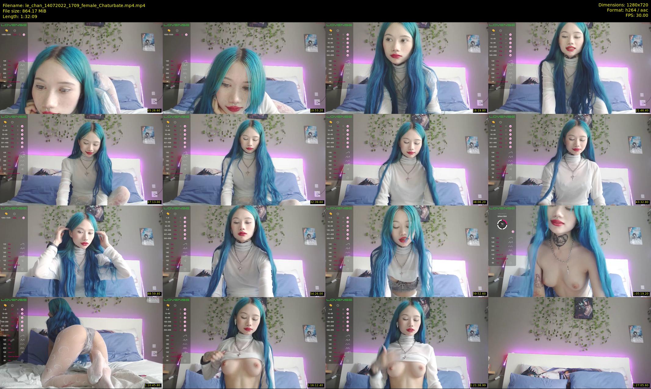 le_chan — 93 minute Chaturbate female cam show recording, 720p, Jul 14, 2022
