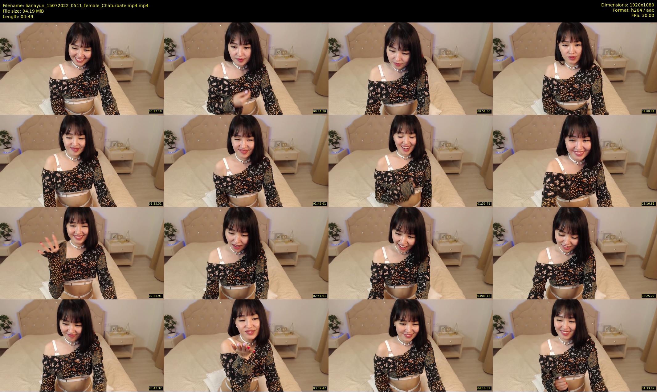 lianayun — 5 minute Chaturbate female cam show recording, 1080p, Jul 15, 2022