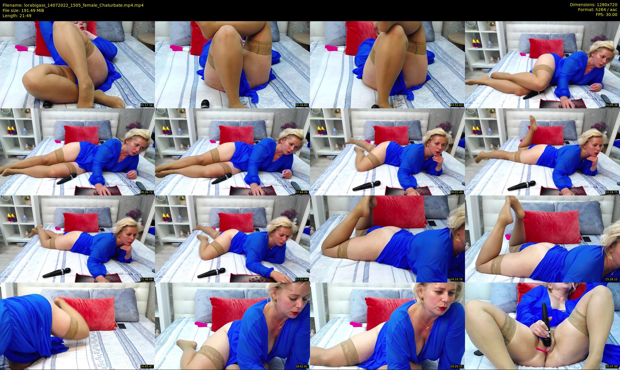lorabigass — 22 minute Chaturbate female cam show recording, 720p, Jul 14, 2022