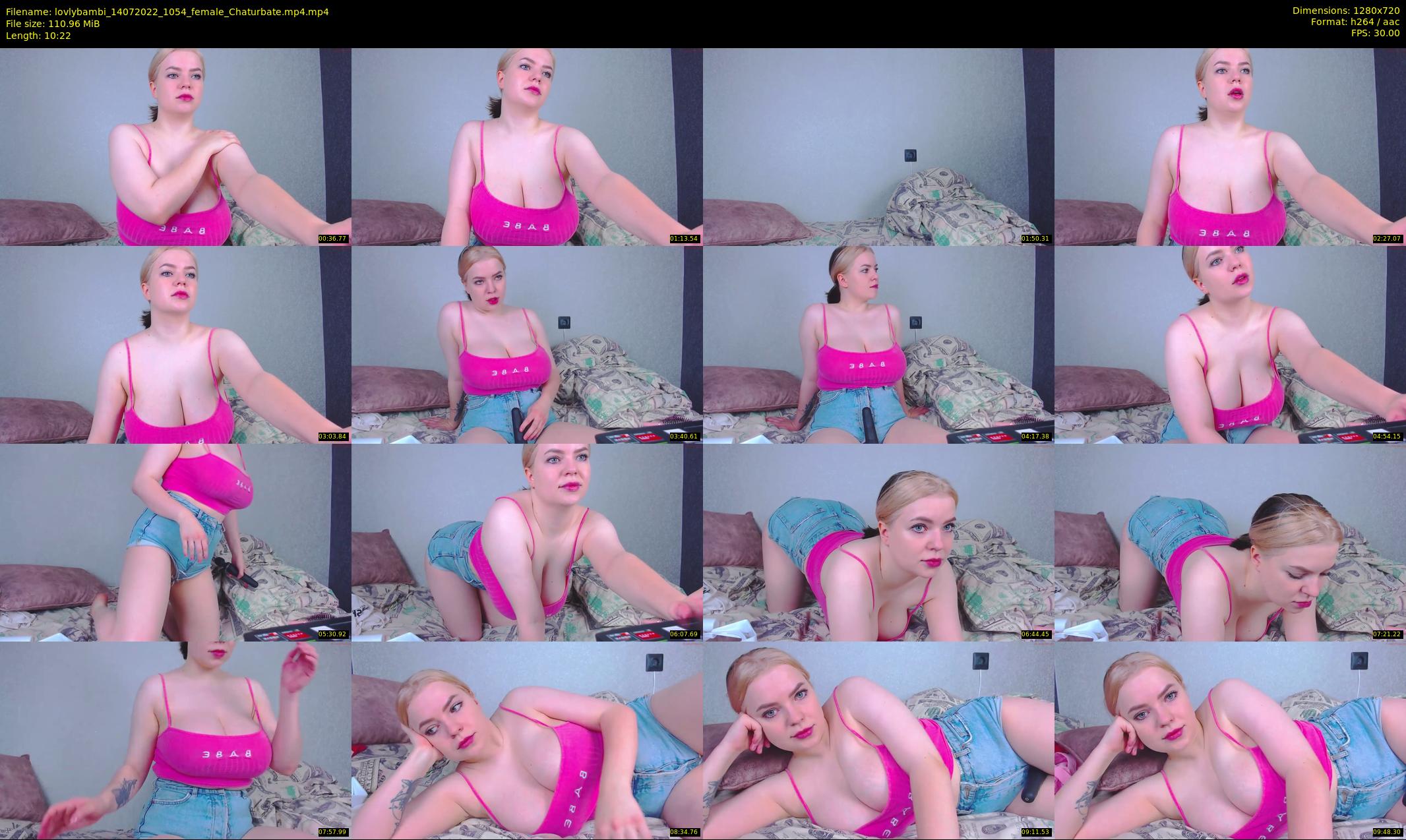 lovlybambi — 11 minute Chaturbate female cam show recording, 720p, Jul 14, 2022