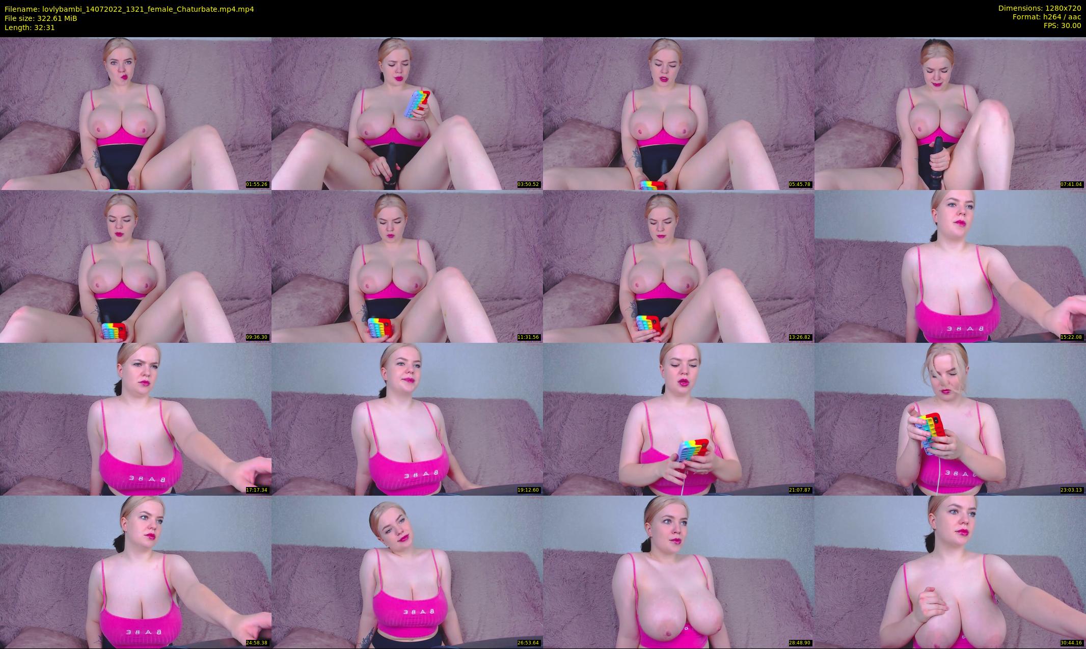 lovlybambi — 33 minute Chaturbate female cam show recording, 720p, Jul 14, 2022