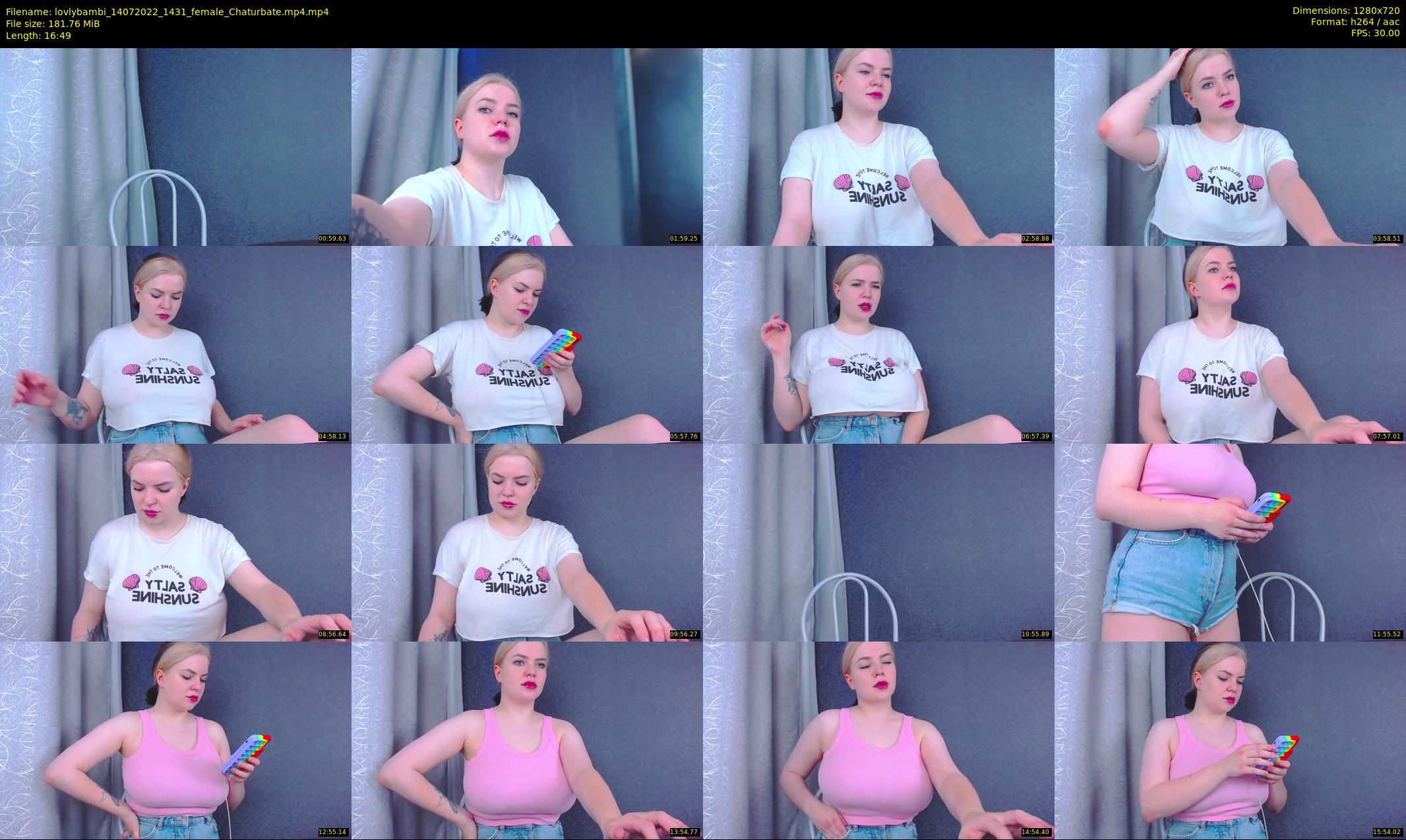 lovlybambi — 17 minute Chaturbate female cam show recording, 720p, Jul 14, 2022