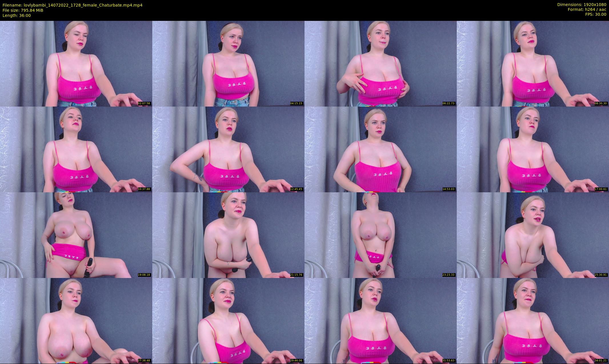 lovlybambi — 36 minute Chaturbate female cam show recording, 1080p, Jul 14, 2022