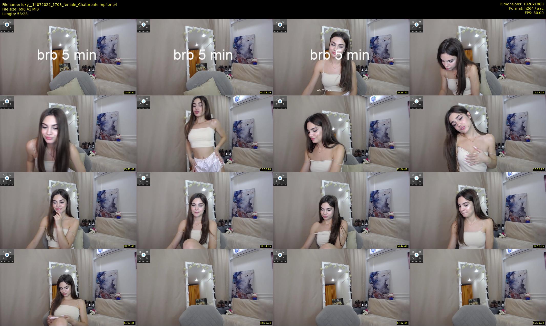 loxy_ — 54 minute Chaturbate female cam show recording, 1080p, Jul 14, 2022