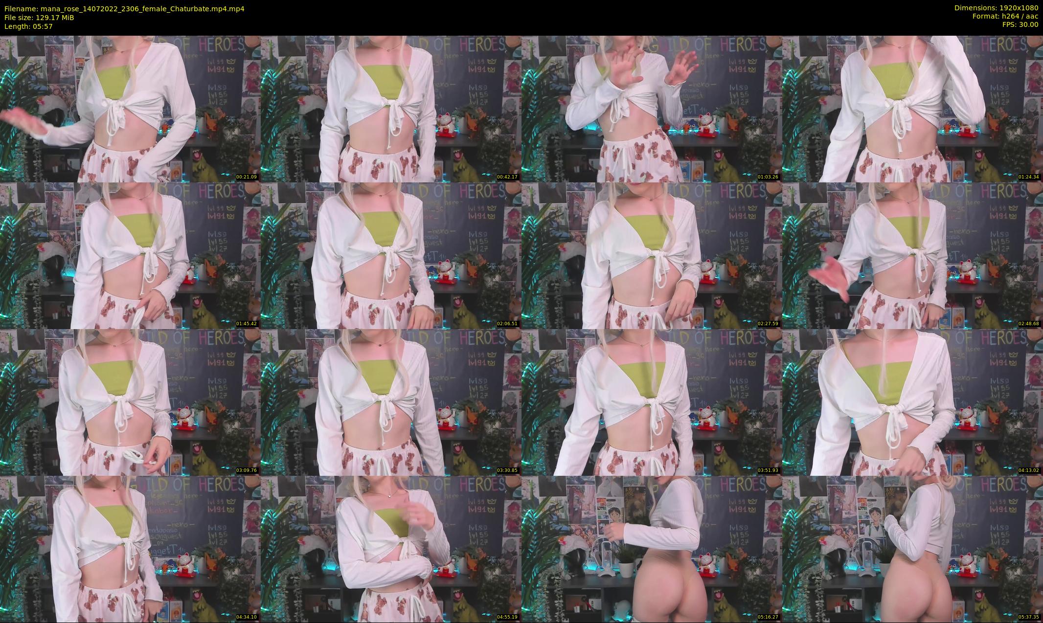 mana_rose — 6 minute Chaturbate female cam show recording, 1080p, Jul 14, 2022