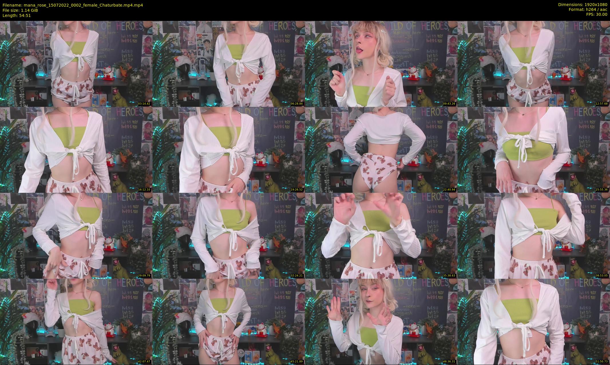 mana_rose — 55 minute Chaturbate female cam show recording, 1080p, Jul 15, 2022