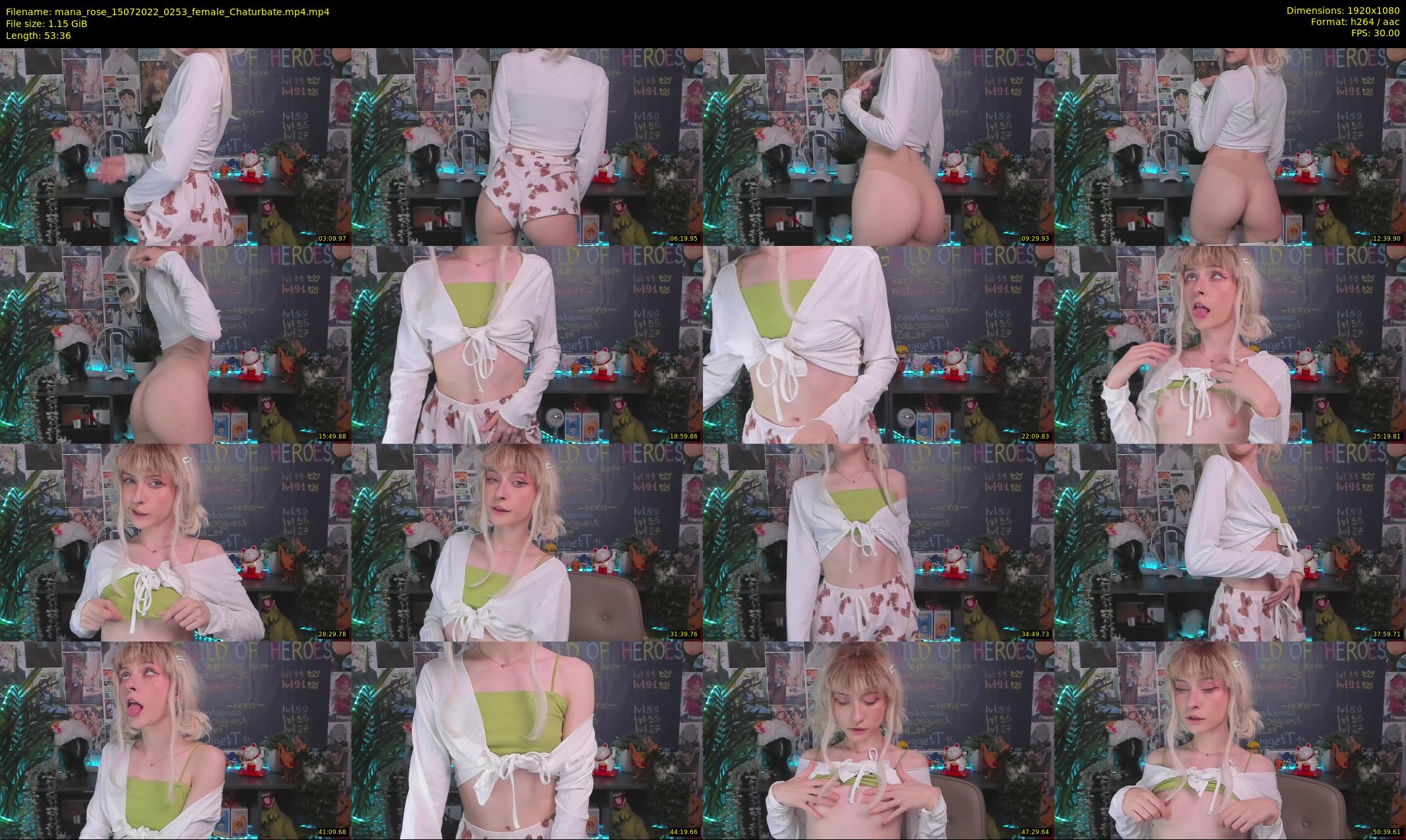 mana_rose — 54 minute Chaturbate female cam show recording, 1080p, Jul 15, 2022