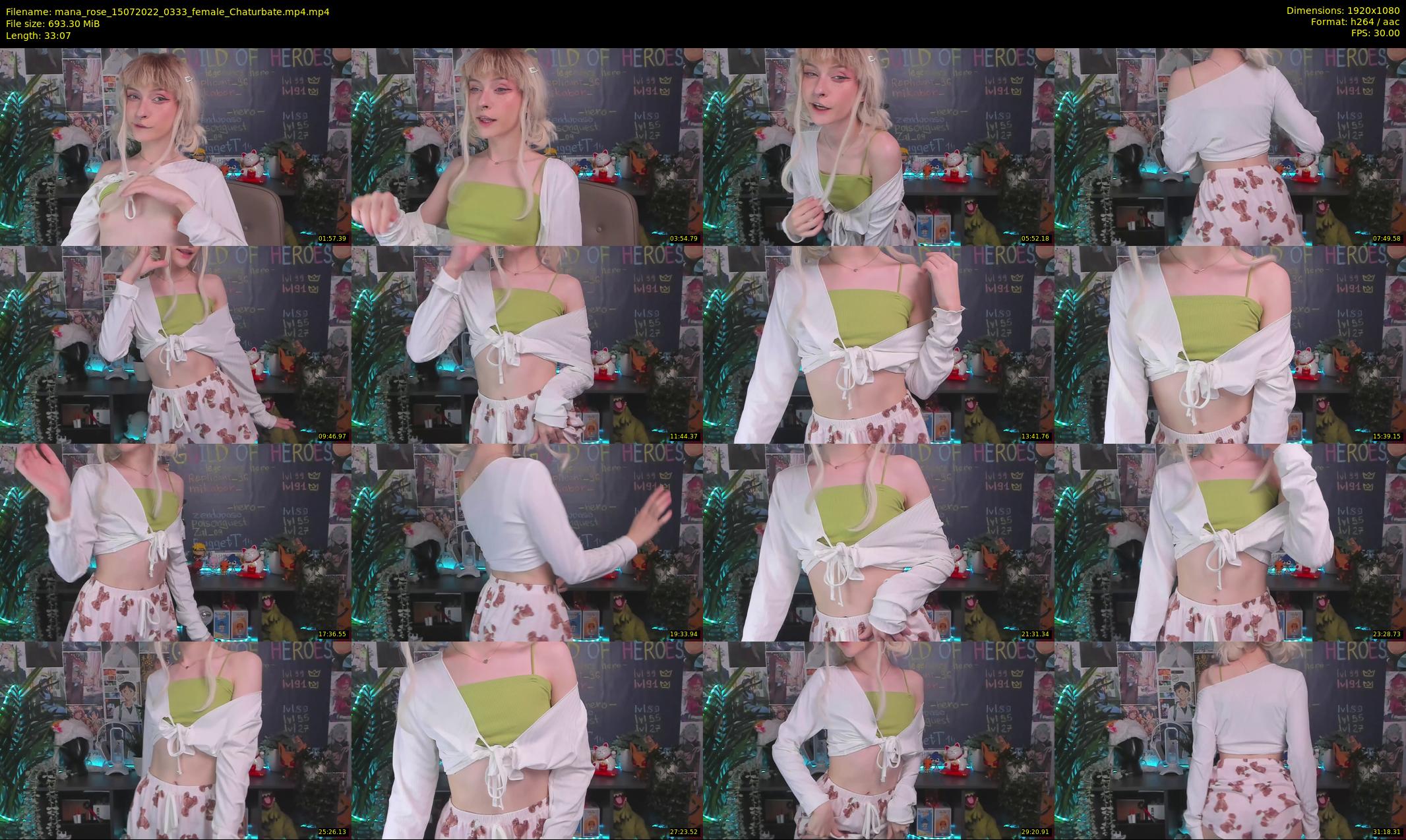 mana_rose — 34 minute Chaturbate female cam show recording, 1080p, Jul 15, 2022