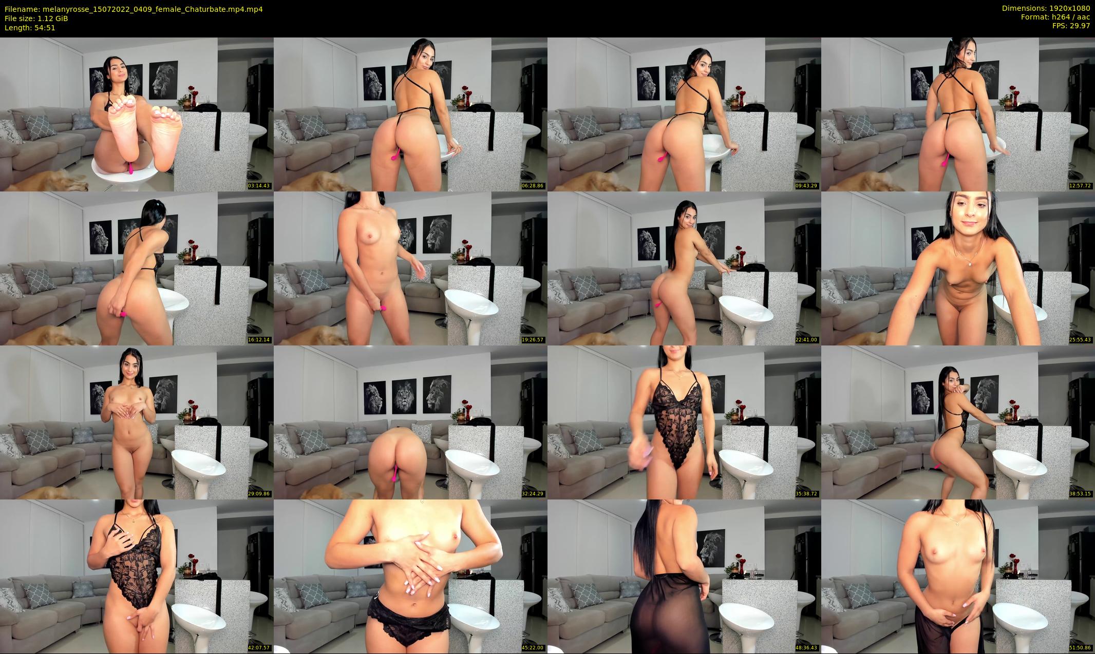 melanyrosse — 55 minute Chaturbate female cam show recording, 1080p, Jul 15, 2022