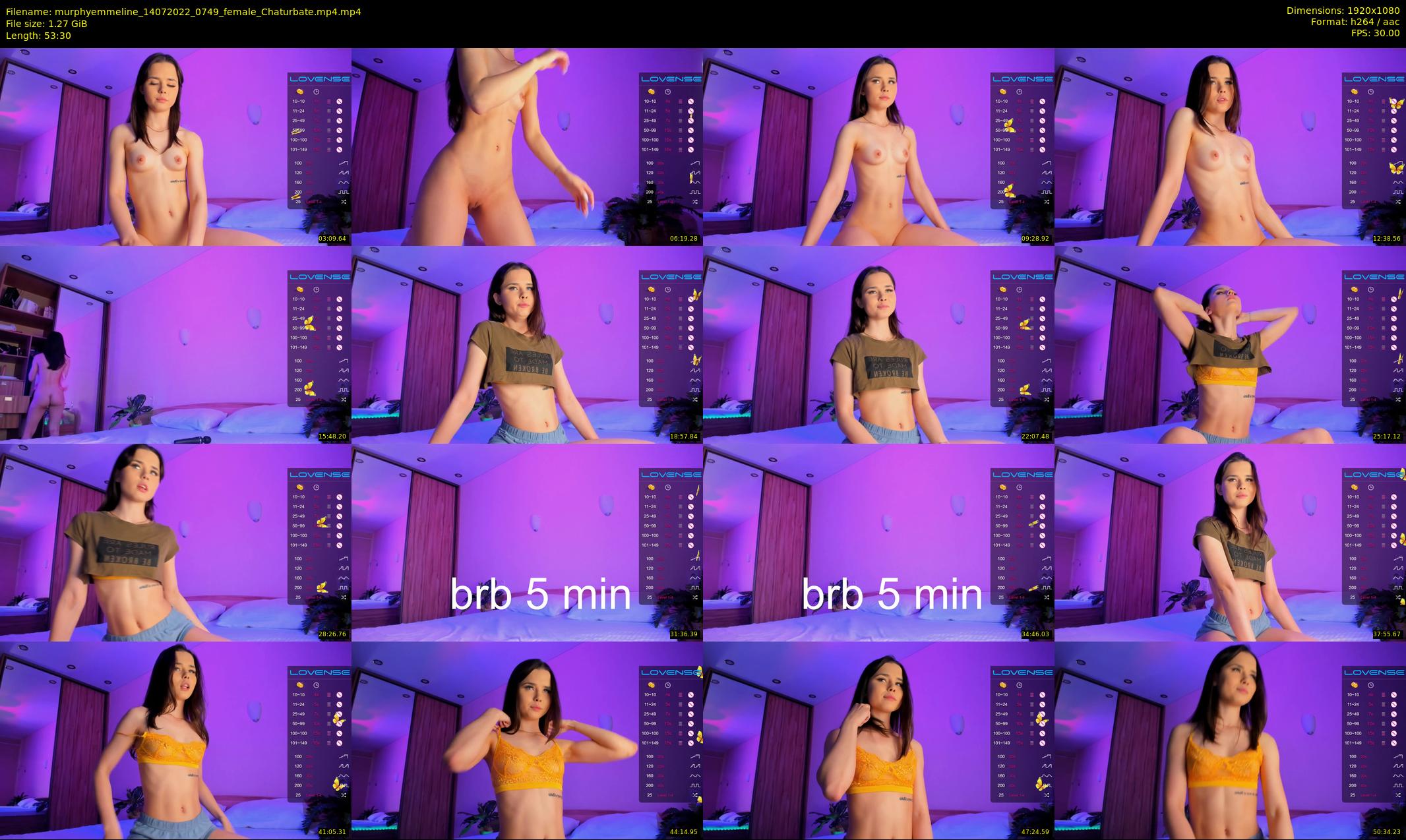 murphyemmeline — 54 minute Chaturbate female cam show recording, 1080p, Jul 14, 2022