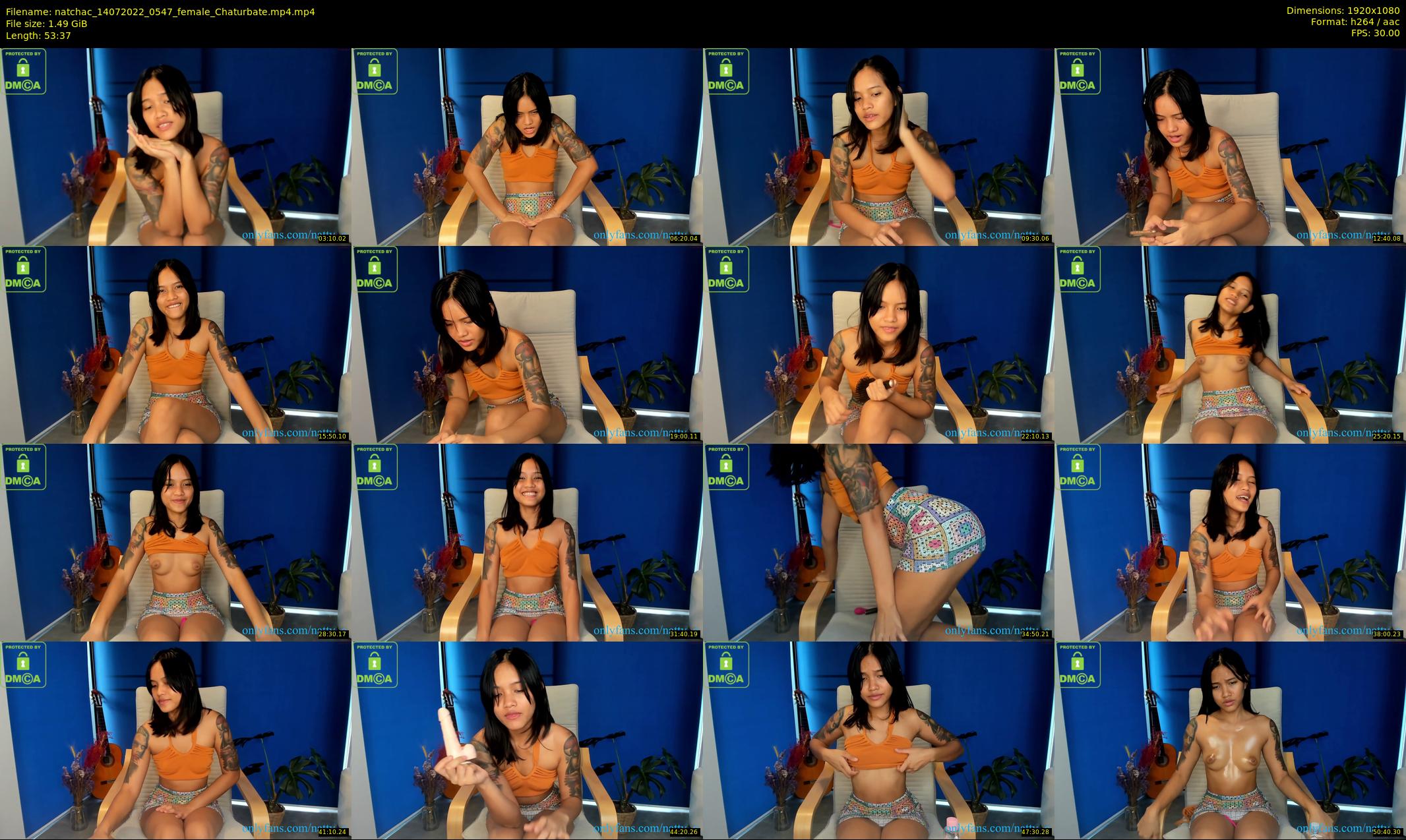 natchac — 54 minute Chaturbate female cam show recording, 1080p, Jul 14, 2022