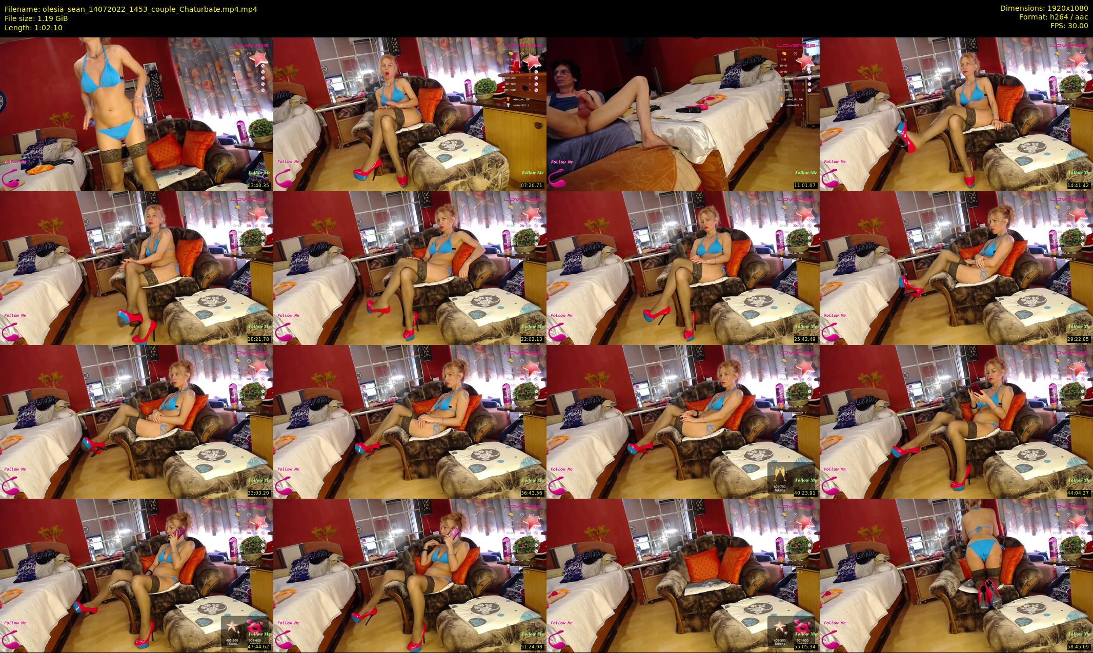 olesia_sean — 63 minute Chaturbate couple cam show recording, 1080p, Jul 14, 2022