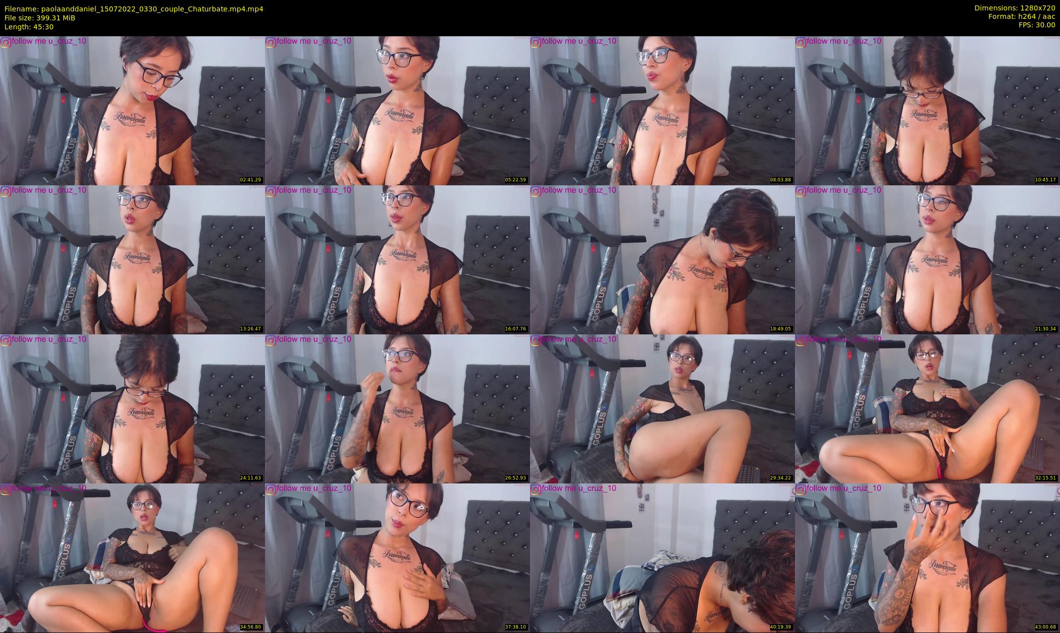 paolaanddaniel — 46 minute Chaturbate couple cam show recording, 720p, Jul 15, 2022