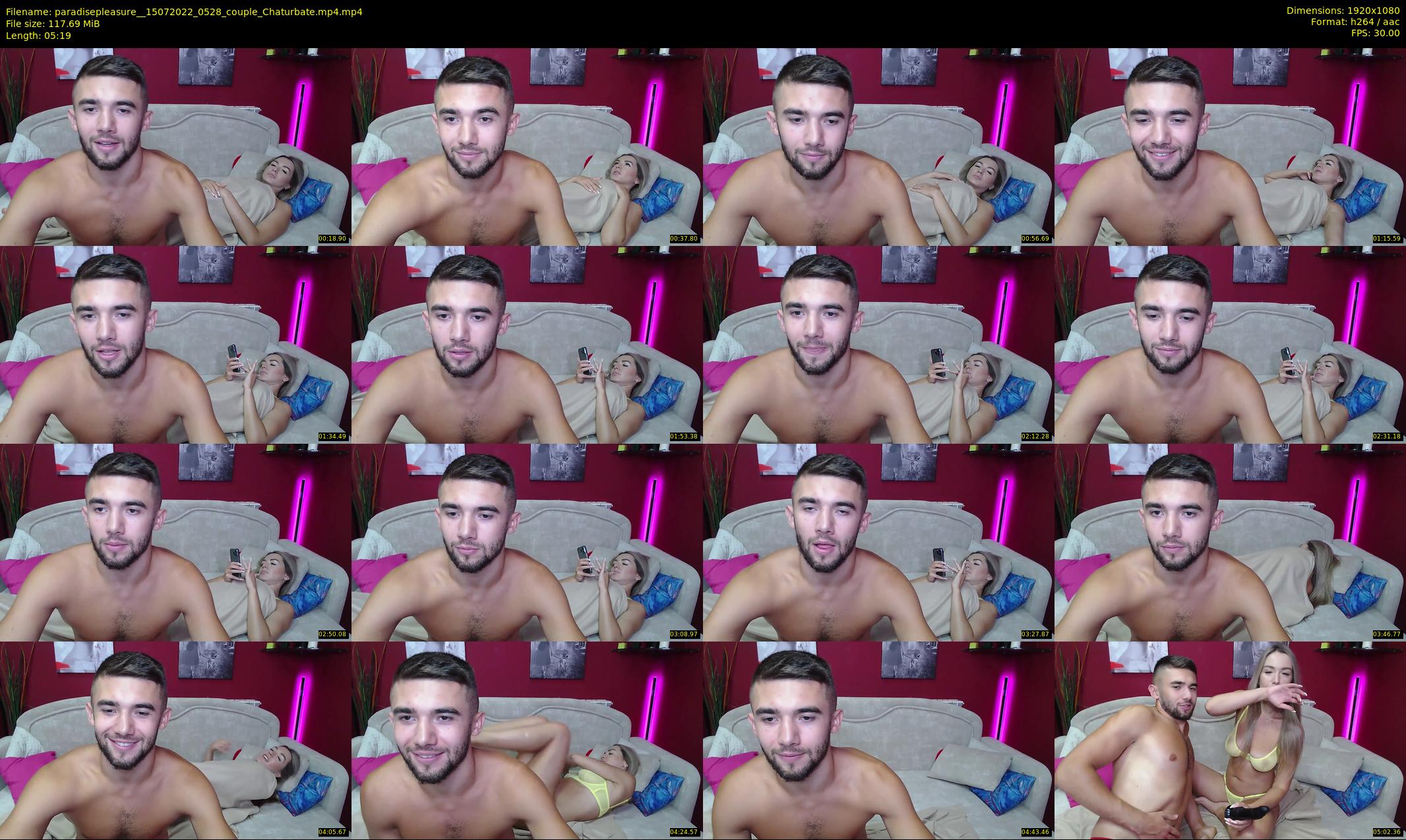 paradisepleasure_ — 6 minute Chaturbate couple cam show recording, 1080p, Jul 15, 2022