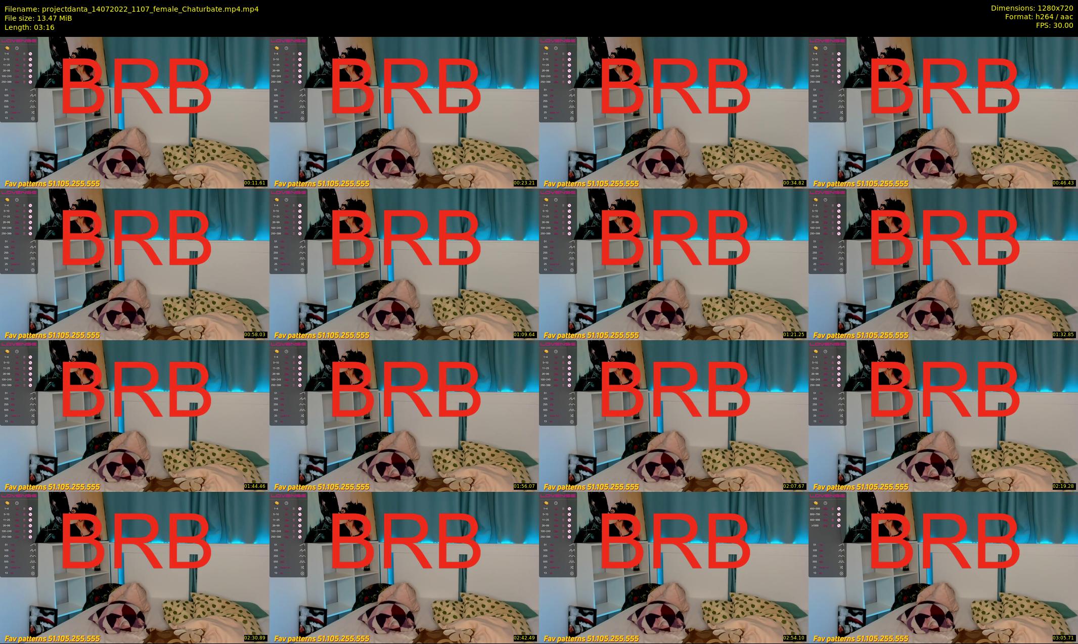projectdanta — 4 minute Chaturbate female cam show recording, 720p, Jul 14, 2022