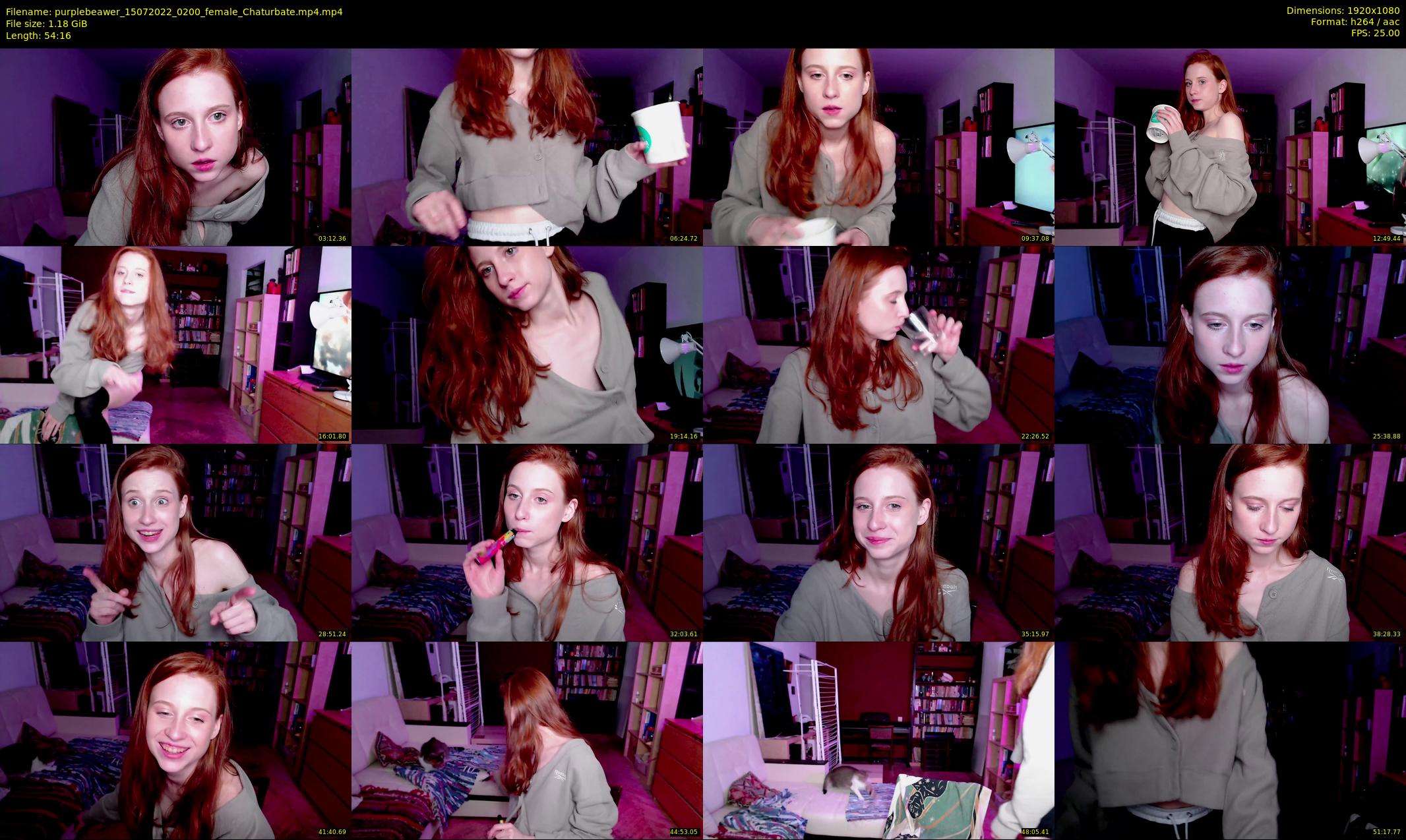 purplebeawer — 55 minute Chaturbate female cam show recording, 1080p, Jul 15, 2022
