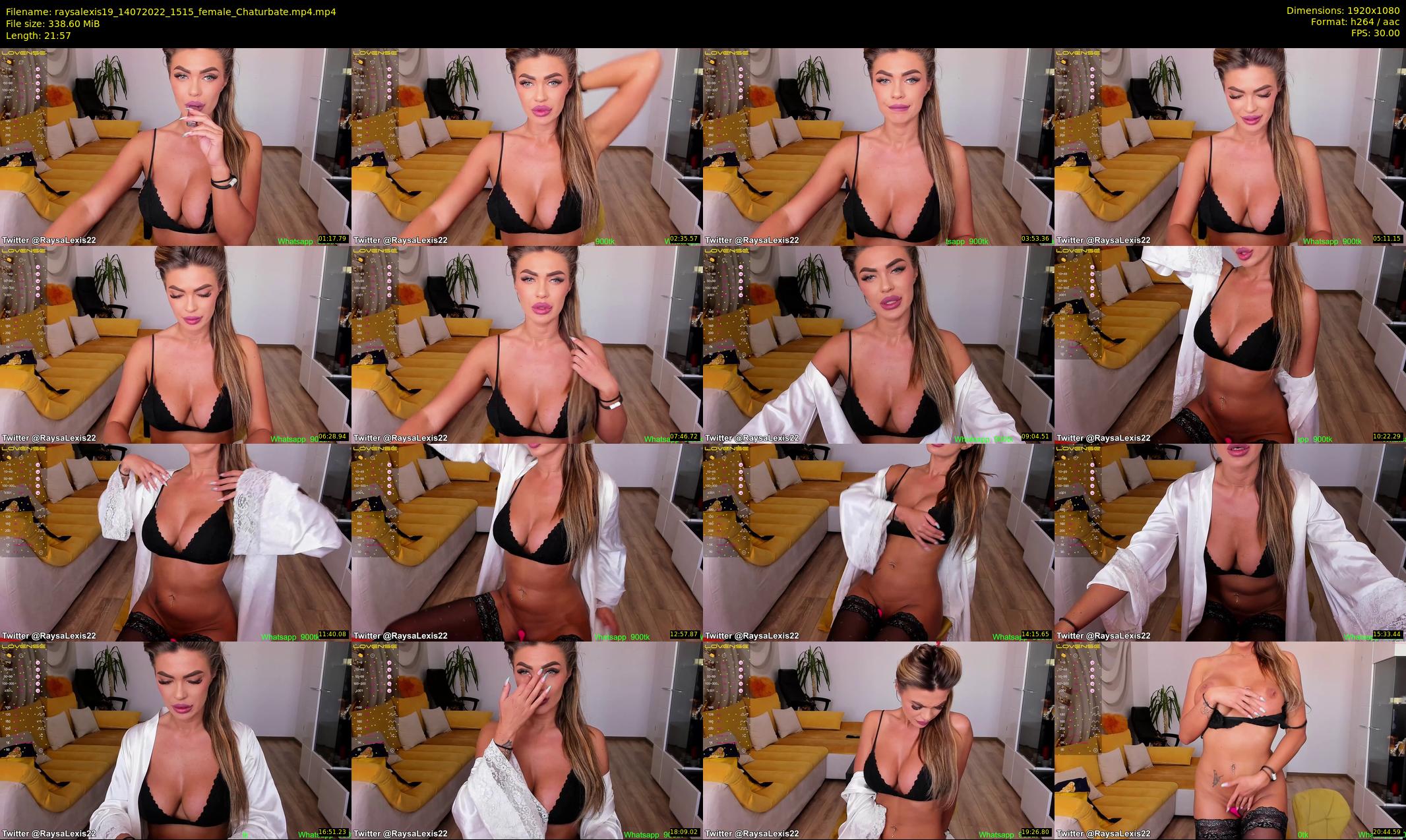 raysalexis19 — 22 minute Chaturbate female cam show recording, 1080p, Jul 14, 2022
