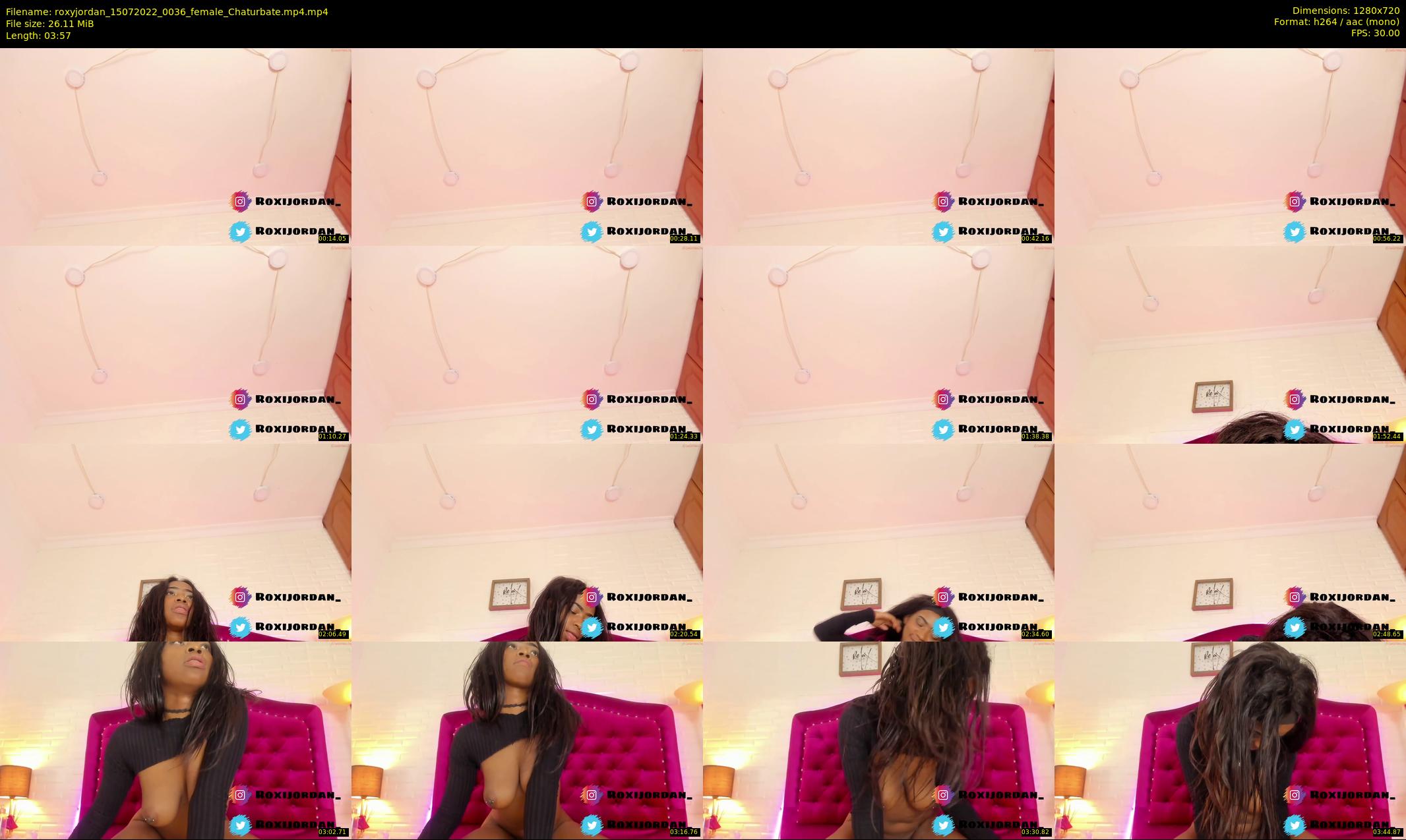 roxyjordan — 4 minute Chaturbate female cam show recording, 720p, Jul 15, 2022