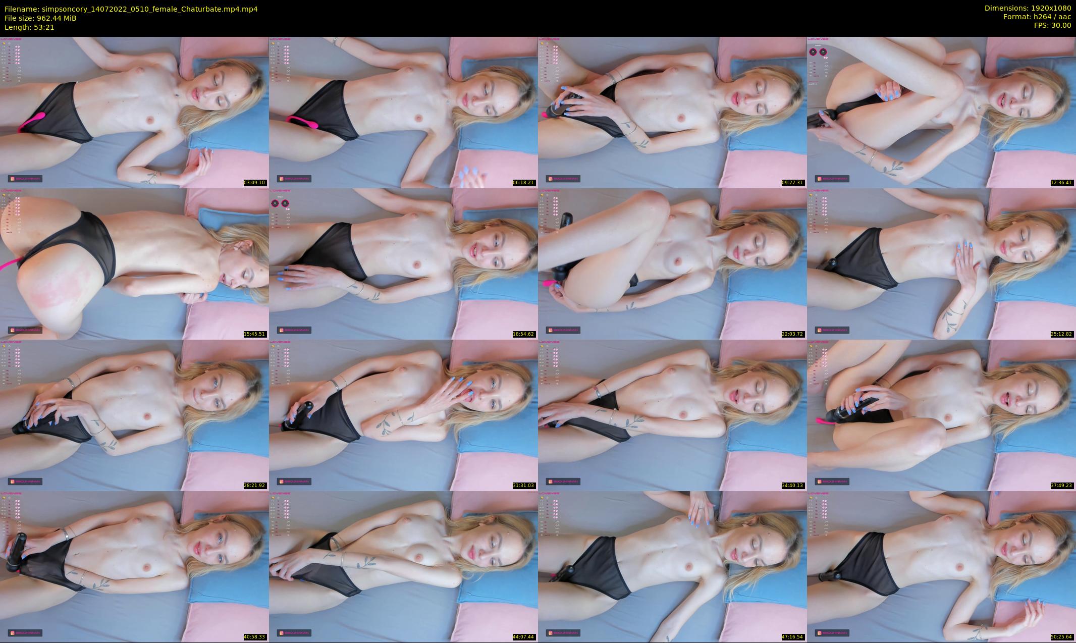 simpsoncory — 54 minute Chaturbate female cam show recording, 1080p, Jul 14, 2022