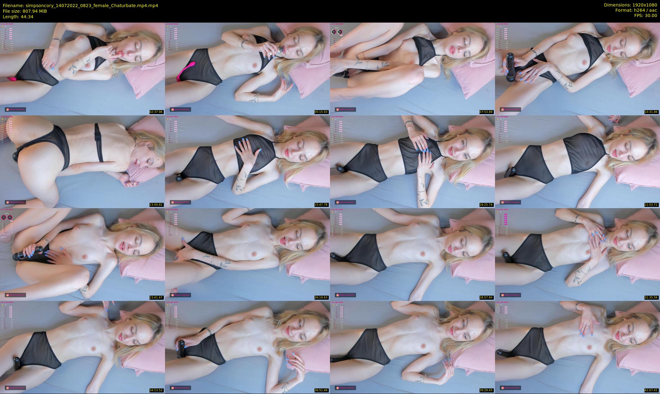 simpsoncory — 45 minute Chaturbate female cam show recording, 1080p, Jul 14, 2022