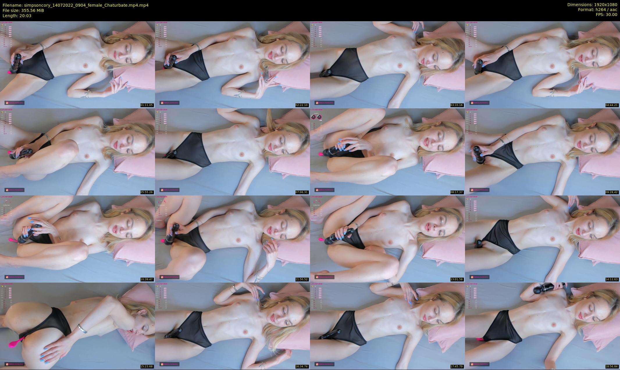 simpsoncory — 21 minute Chaturbate female cam show recording, 1080p, Jul 14, 2022