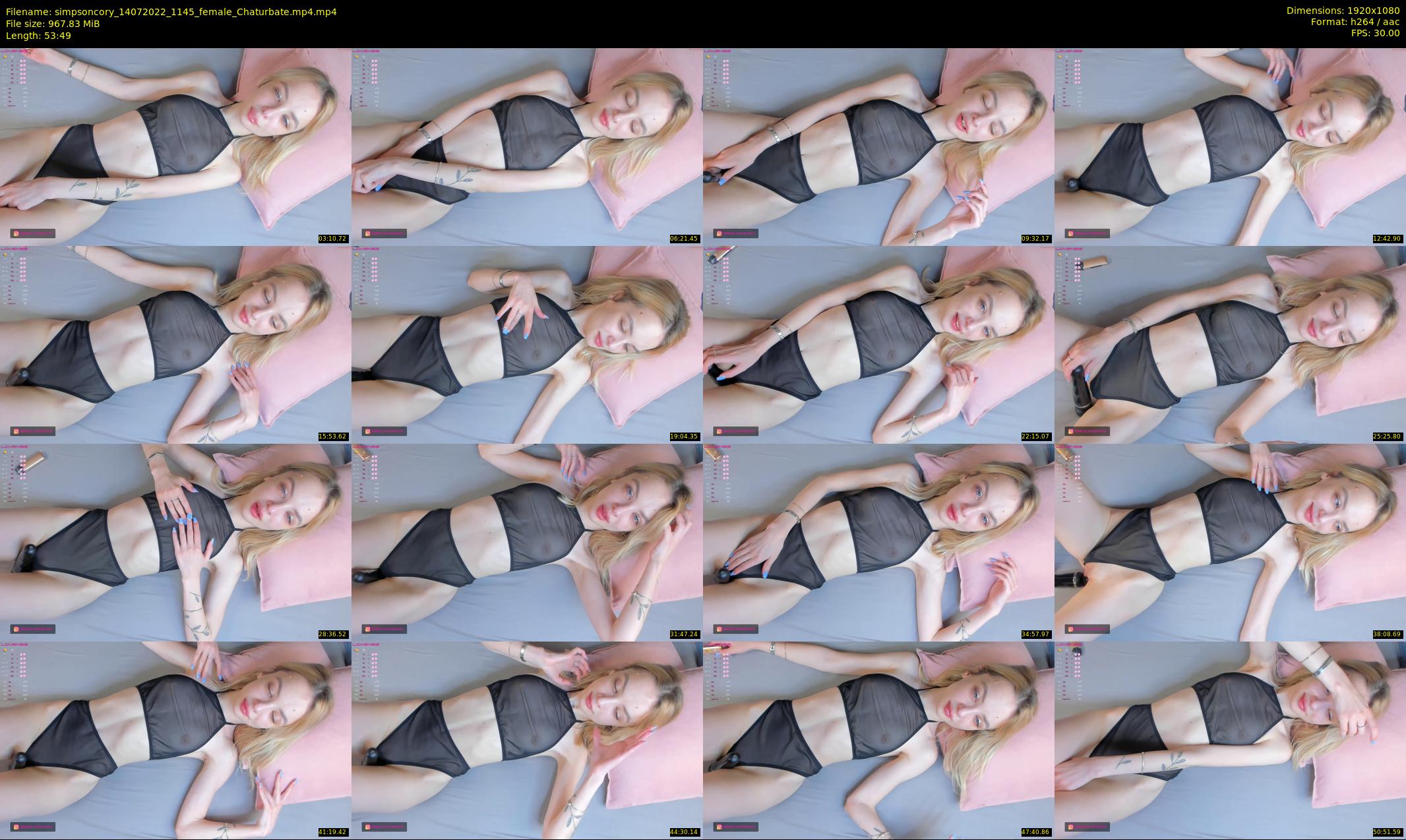 simpsoncory — 54 minute Chaturbate female cam show recording, 1080p, Jul 14, 2022