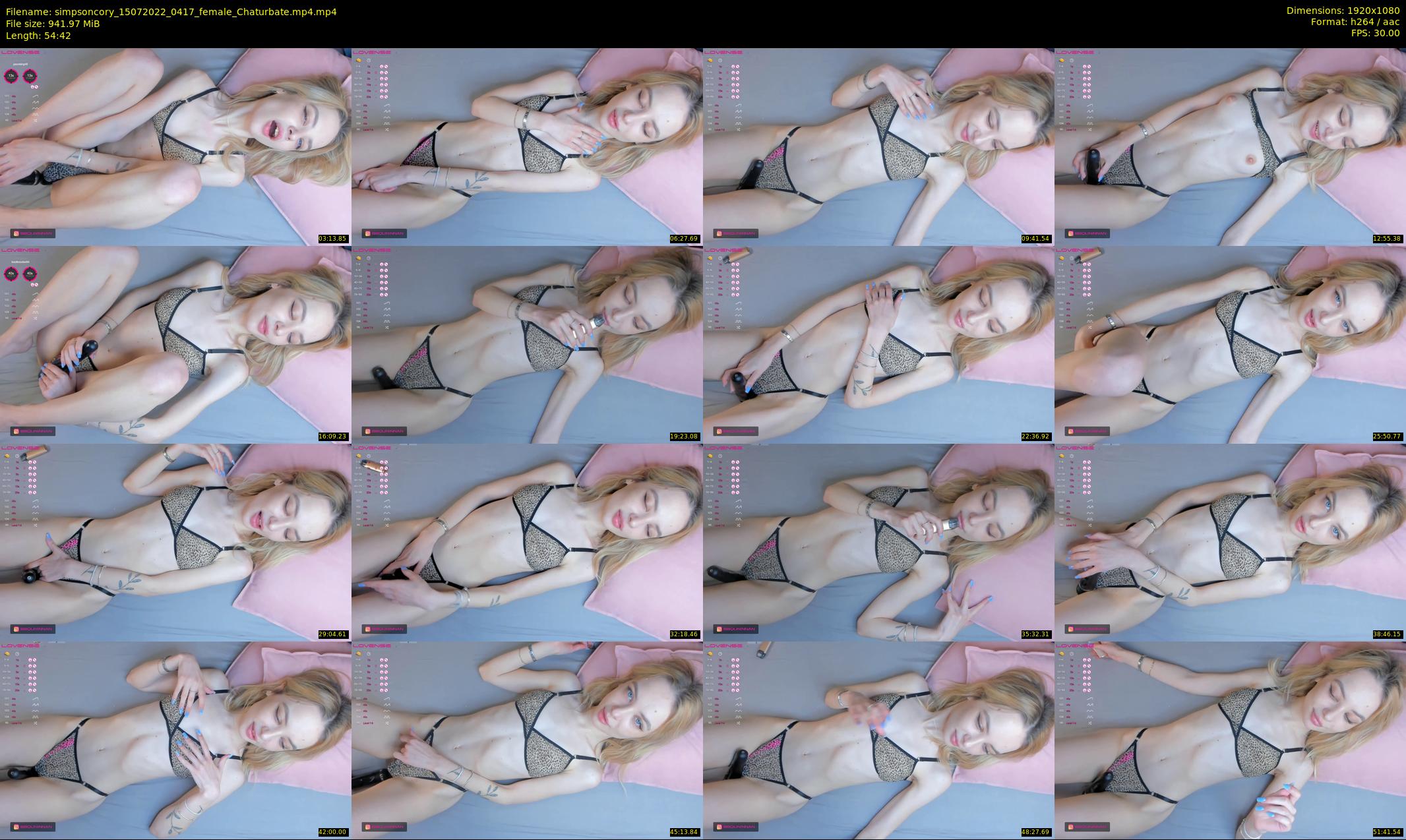 simpsoncory — 55 minute Chaturbate female cam show recording, 1080p, Jul 15, 2022