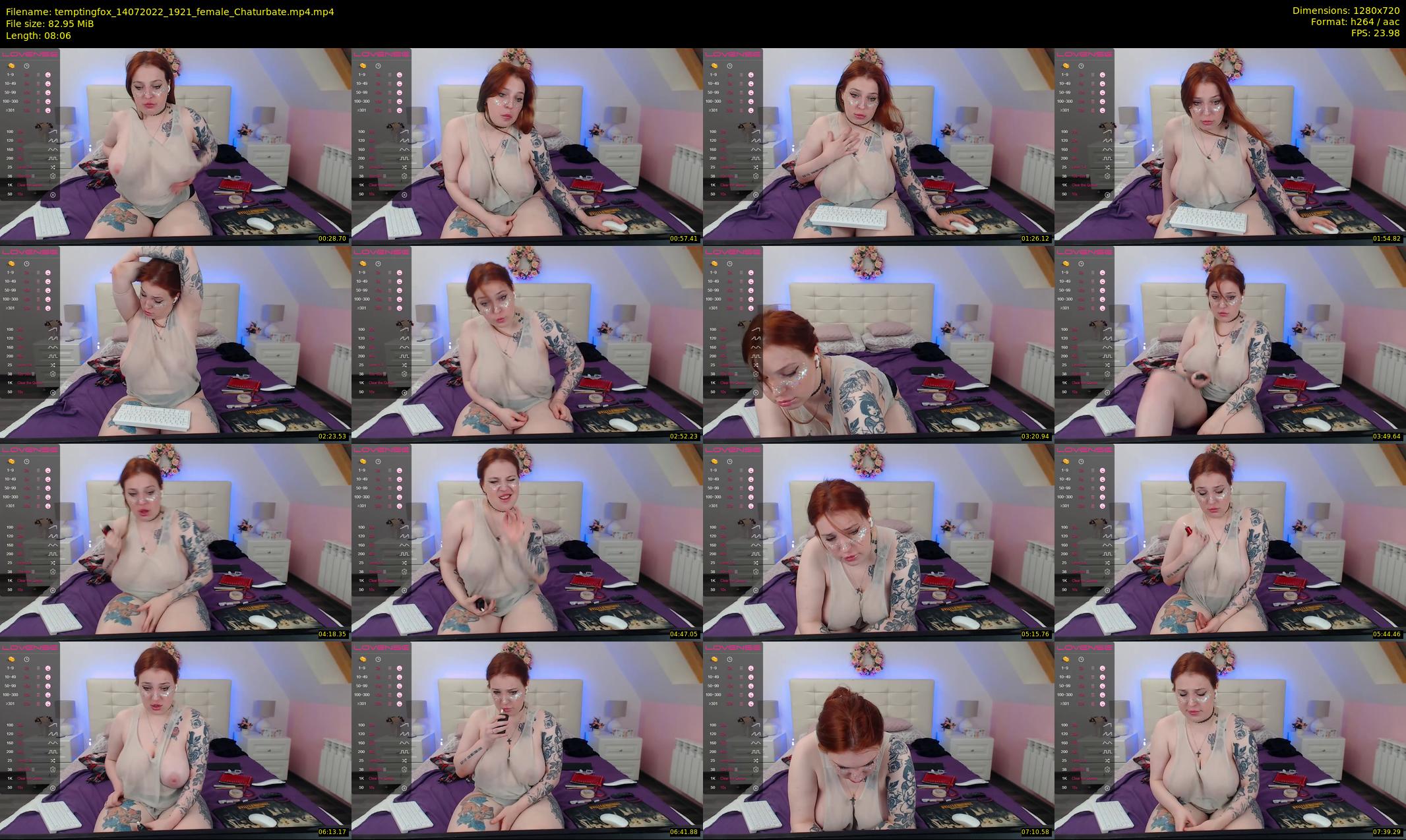 temptingfox — 9 minute Chaturbate female cam show recording, 720p, Jul 14, 2022