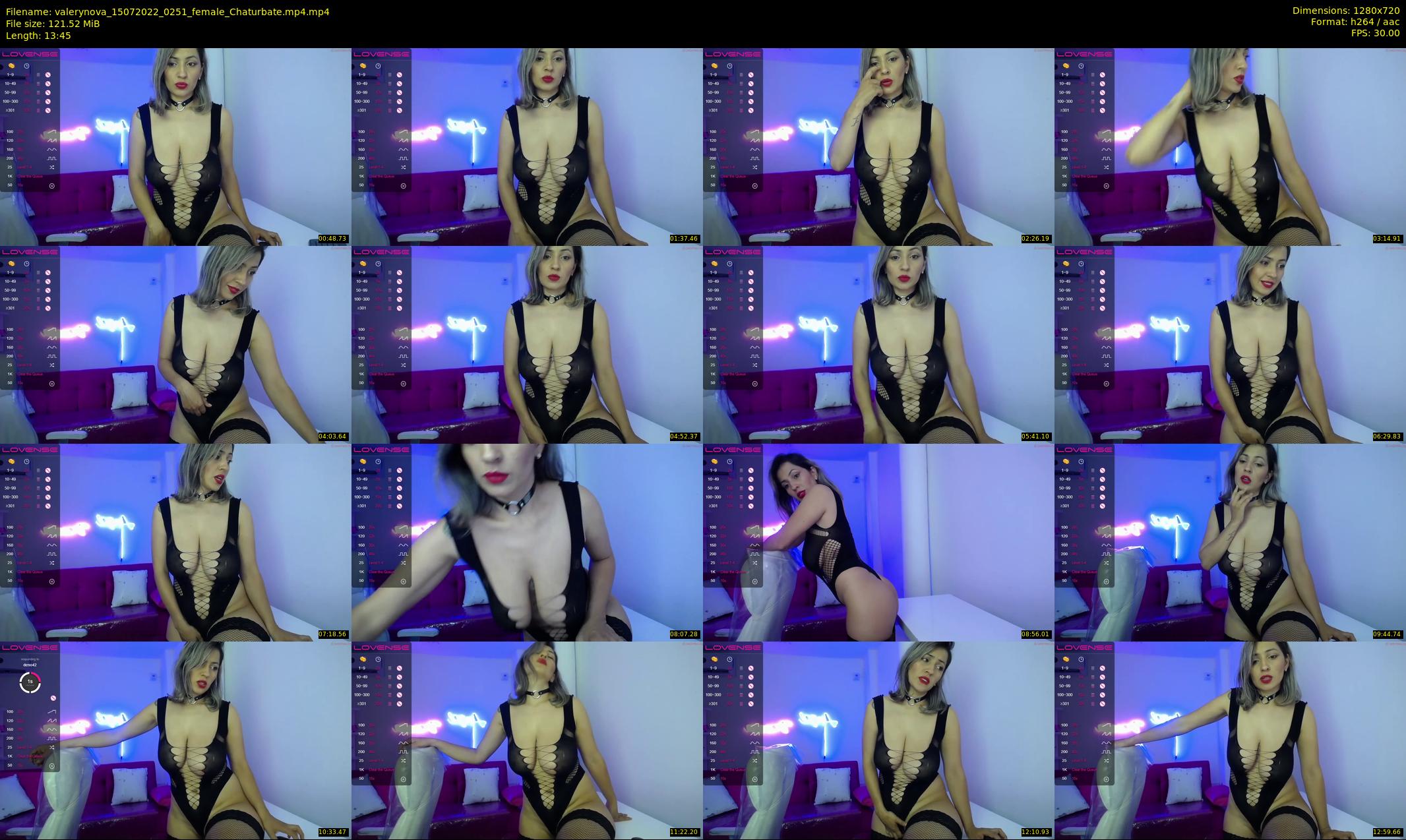 valerynova — 14 minute Chaturbate female cam show recording, 720p, Jul 15, 2022