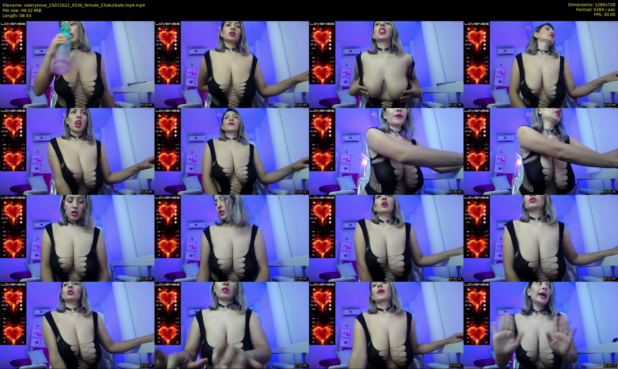 valerynova — 9 minute Chaturbate female cam show recording, 720p, Jul 15, 2022