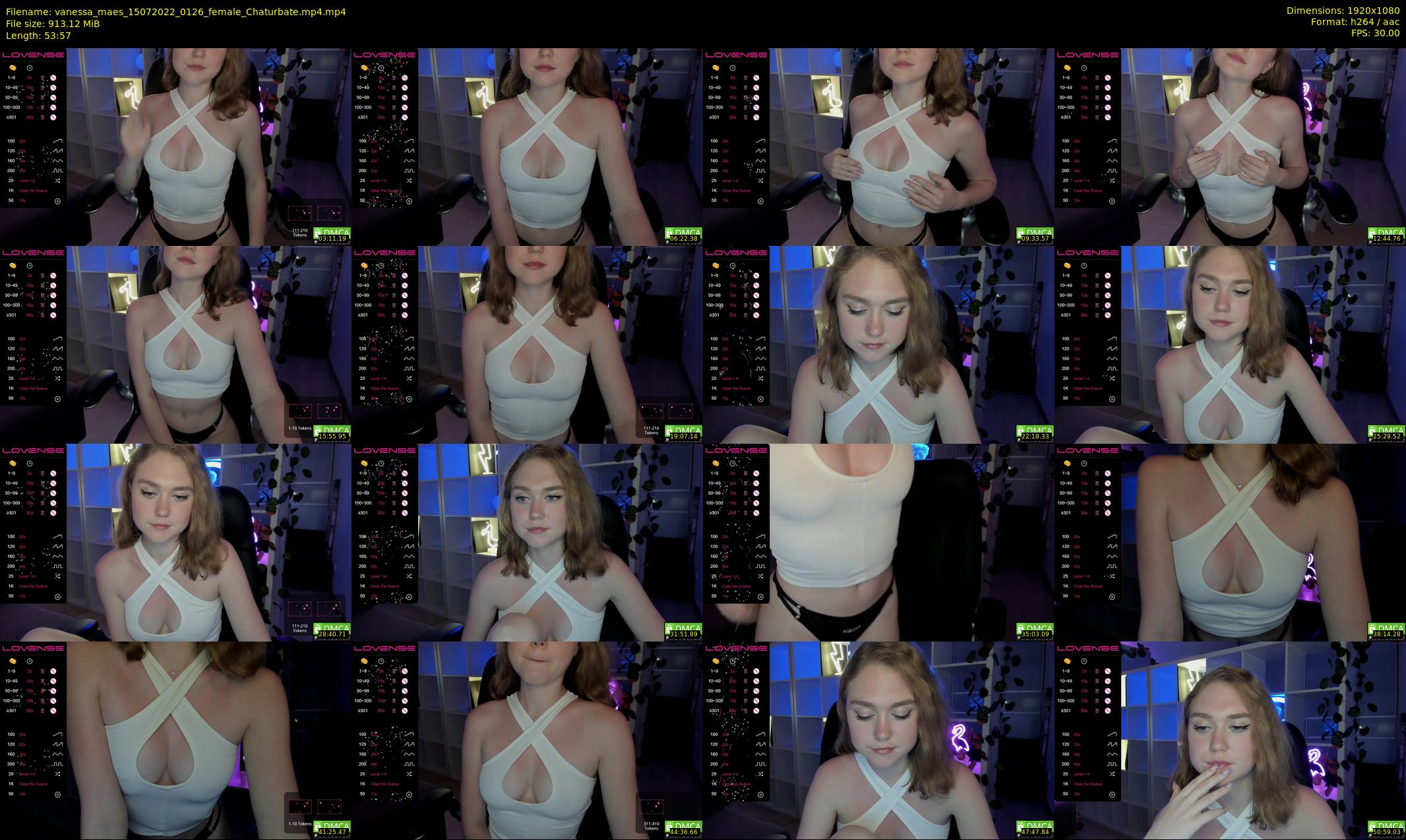 vanessa_maes — 54 minute Chaturbate female cam show recording, 1080p, Jul 15, 2022