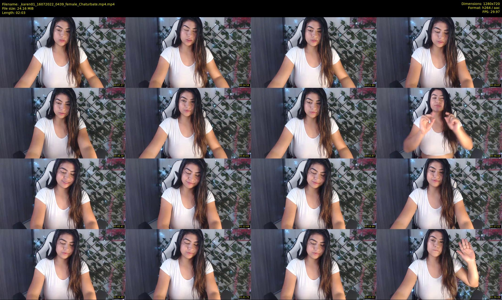 _karen01 — 3 minute Chaturbate female cam show recording, 720p, Jul 16, 2022