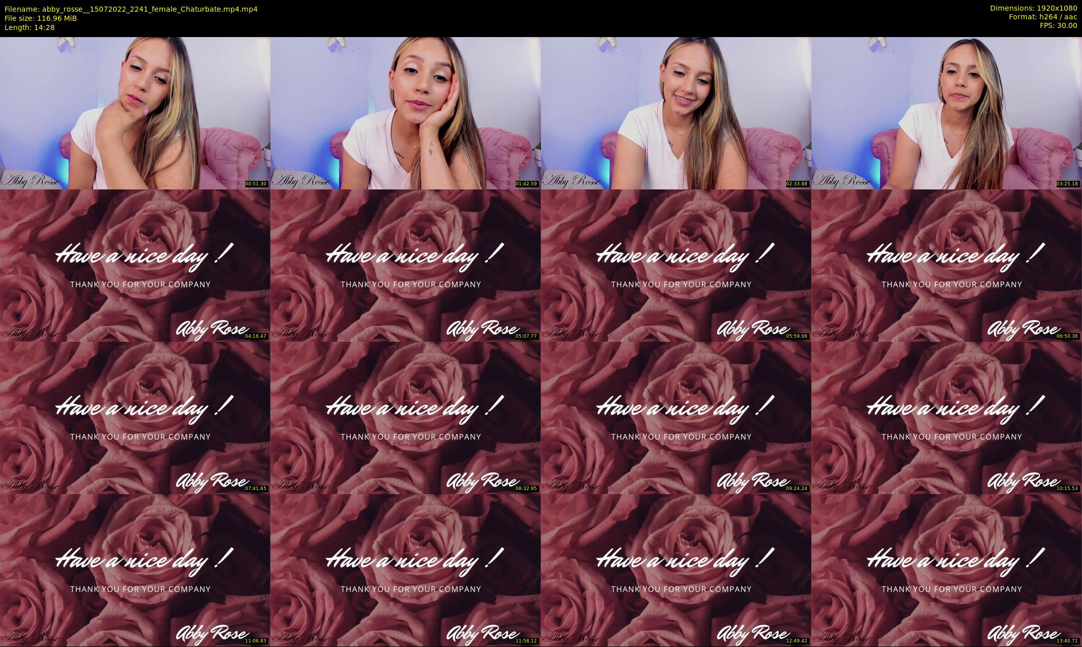 abby_rosse_ — 15 minute Chaturbate female cam show recording, 1080p, Jul 15, 2022