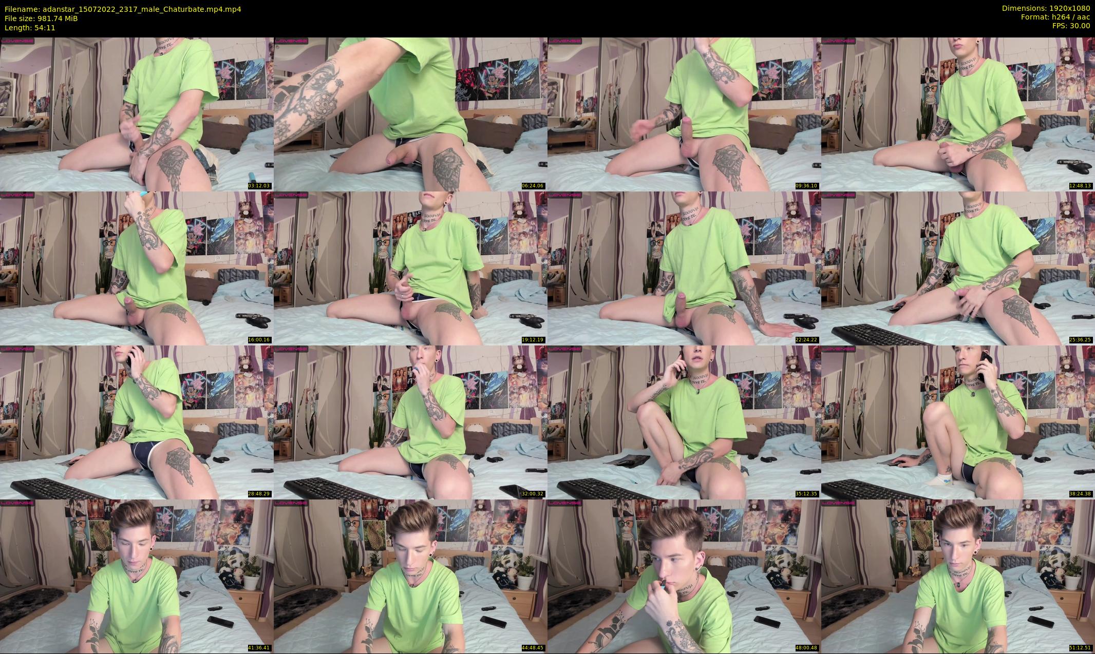 adanstar — 55 minute Chaturbate male cam show recording, 1080p, Jul 15, 2022