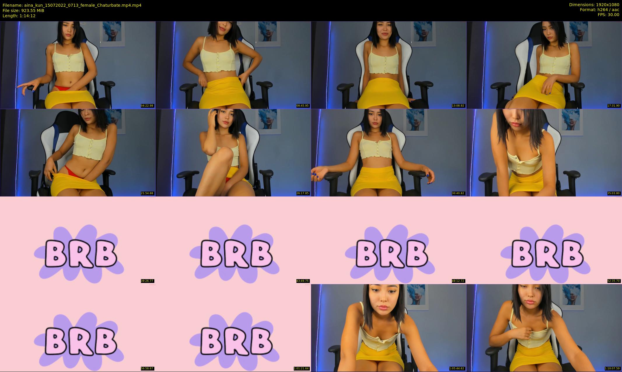 aina_kun — 75 minute Chaturbate female cam show recording, 1080p, Jul 15, 2022