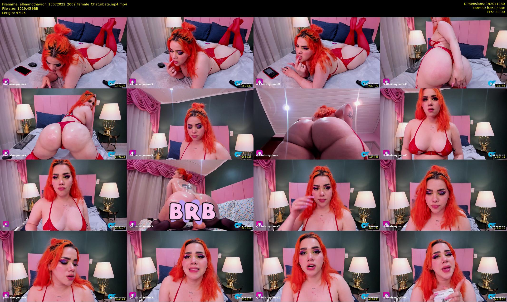 albaandthayron — 48 minute Chaturbate couple cam show recording, 1080p, Jul 15, 2022